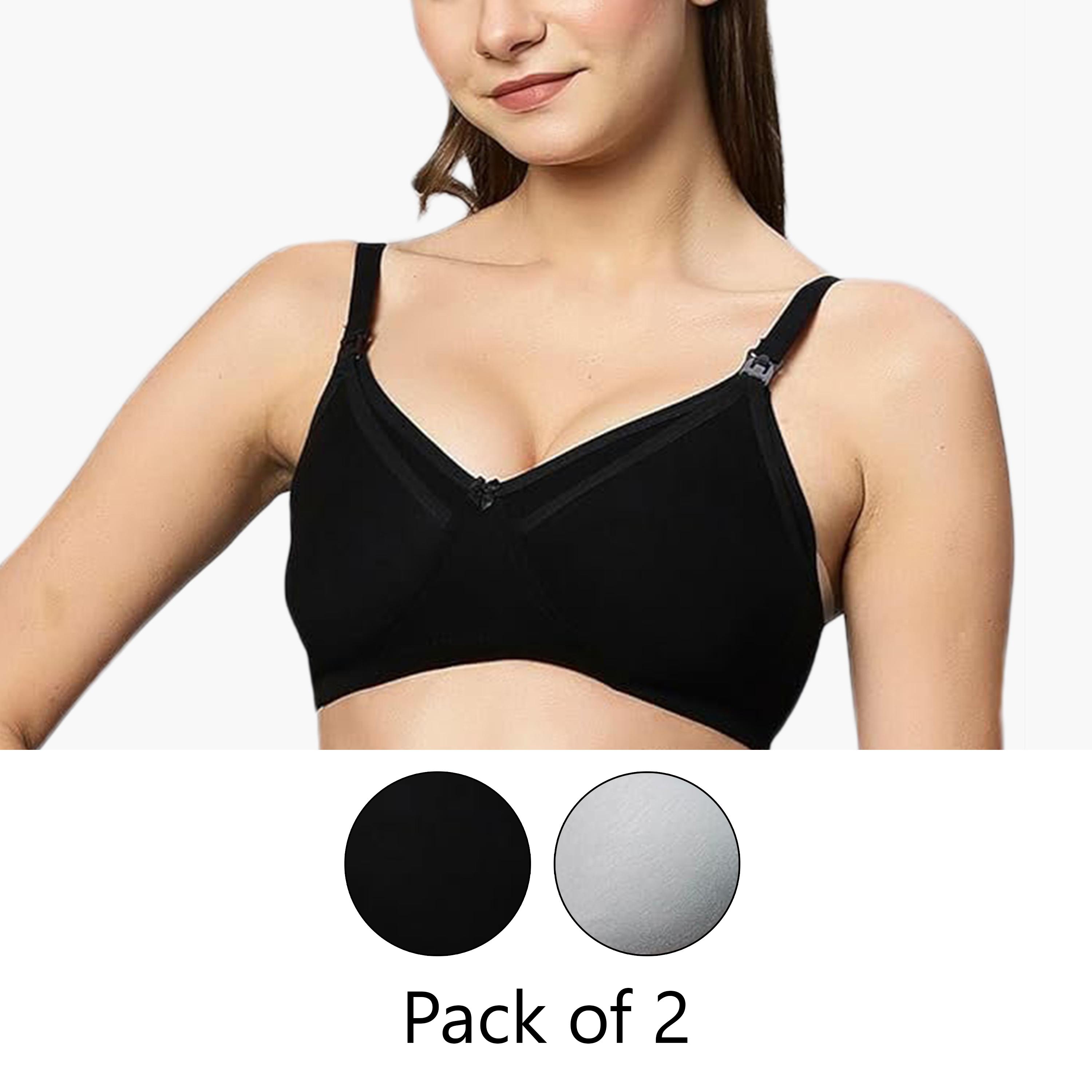 Tummy Pack of 2 Bamboo Cotton Maternity Bra-women-clothing-maternity-lingerie-bras-image-1