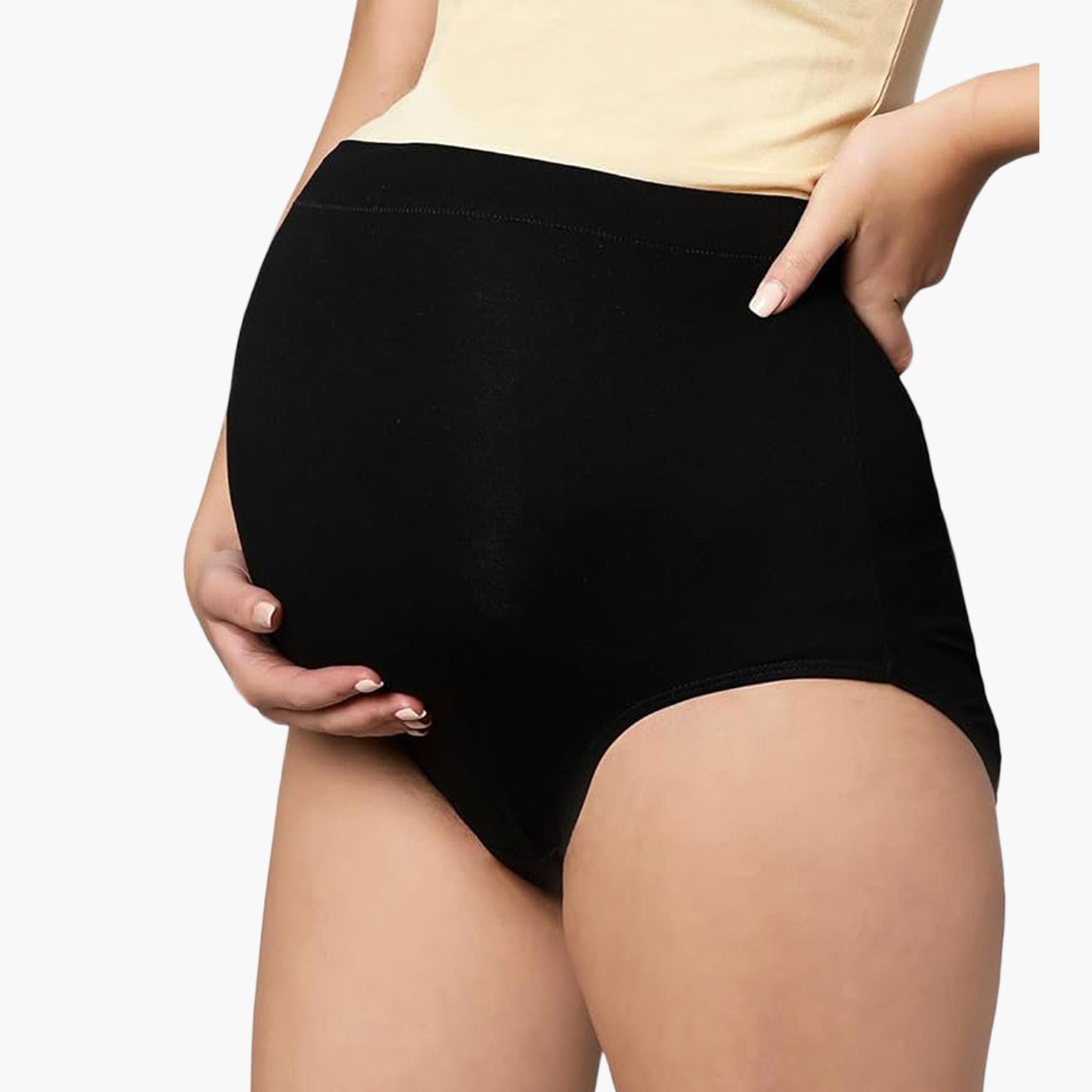 Tummy Pack of 2 Bamboo Cotton High Waist Maternity Postpartum Panties-women-clothing-maternity-lingerie-shapewear-image-6