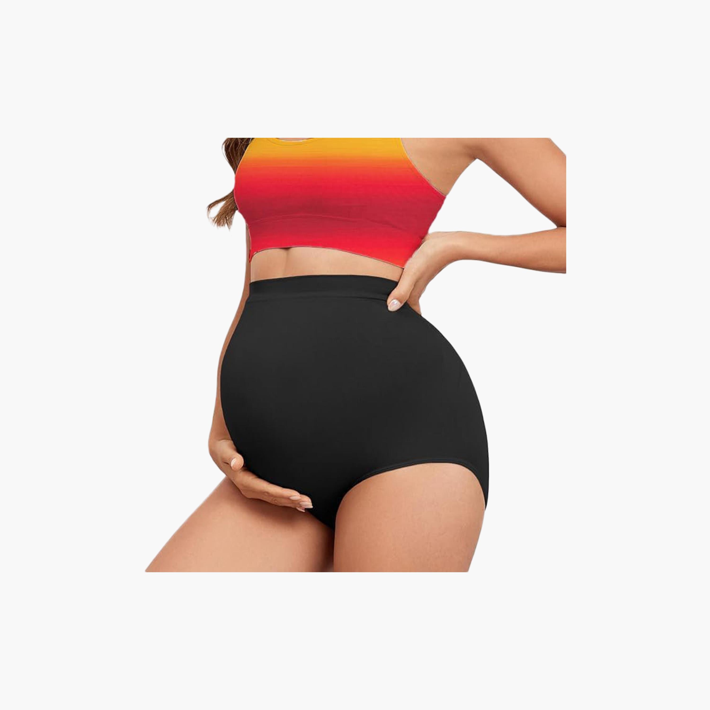 Tummy Pack of 2 Bamboo Cotton High Waist Maternity Postpartum Panties-women-clothing-maternity-lingerie-shapewear-image-9