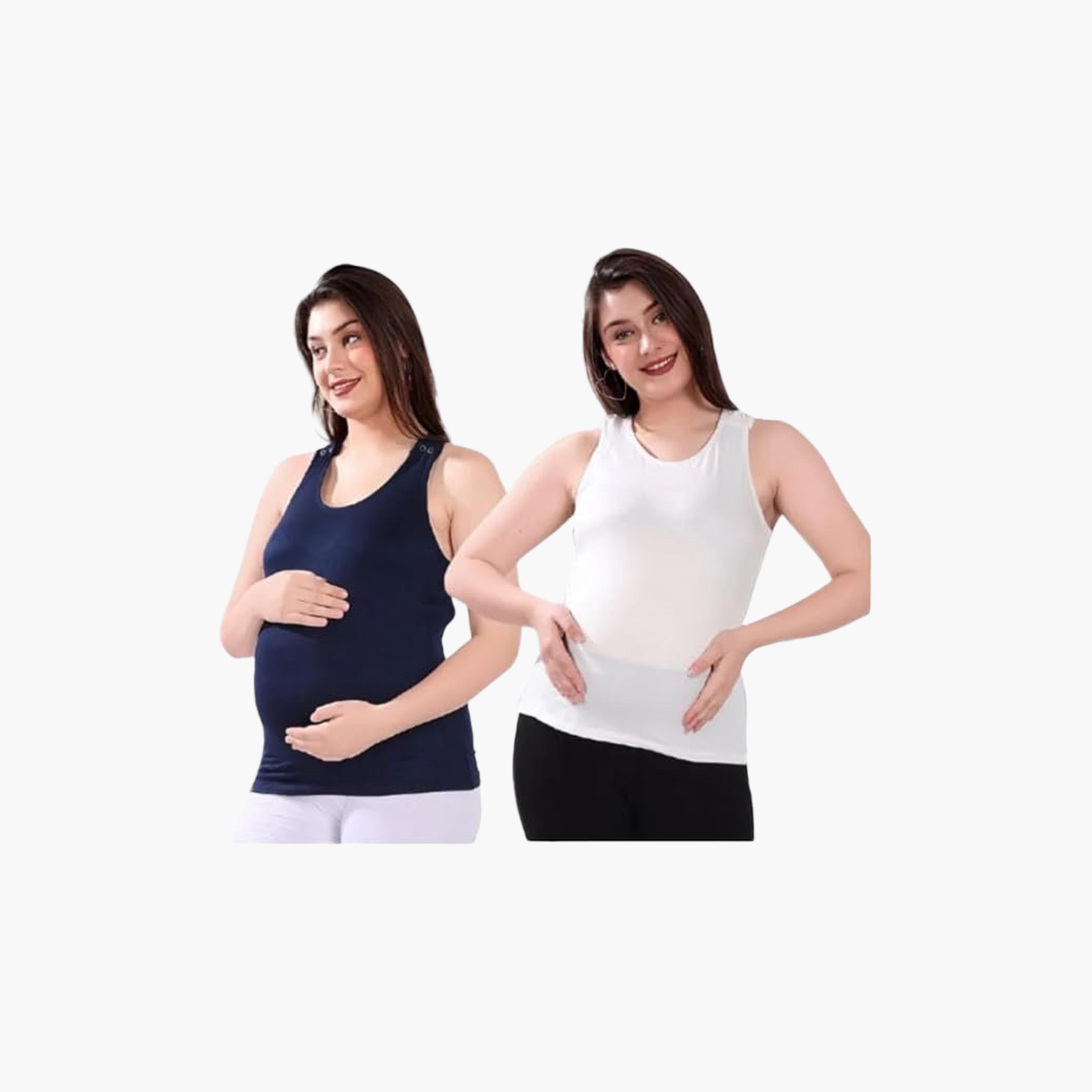 Tummy Pack of 2 Maternity & Nursing Tank Top-women-clothing-maternity-tops-image-7