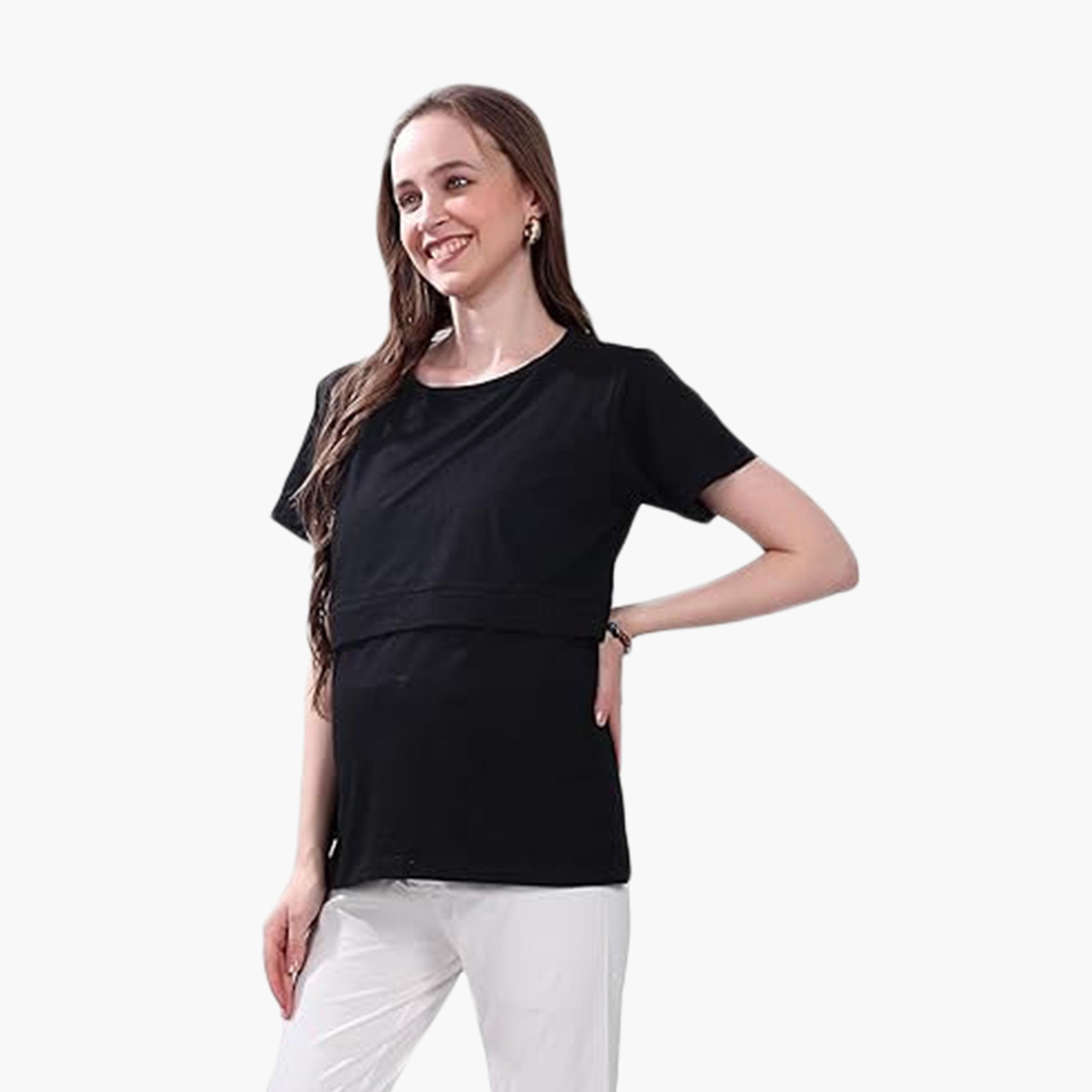 Tummy Stretchable Maternity T-Shirt-women-clothing-maternity-tops-image-2