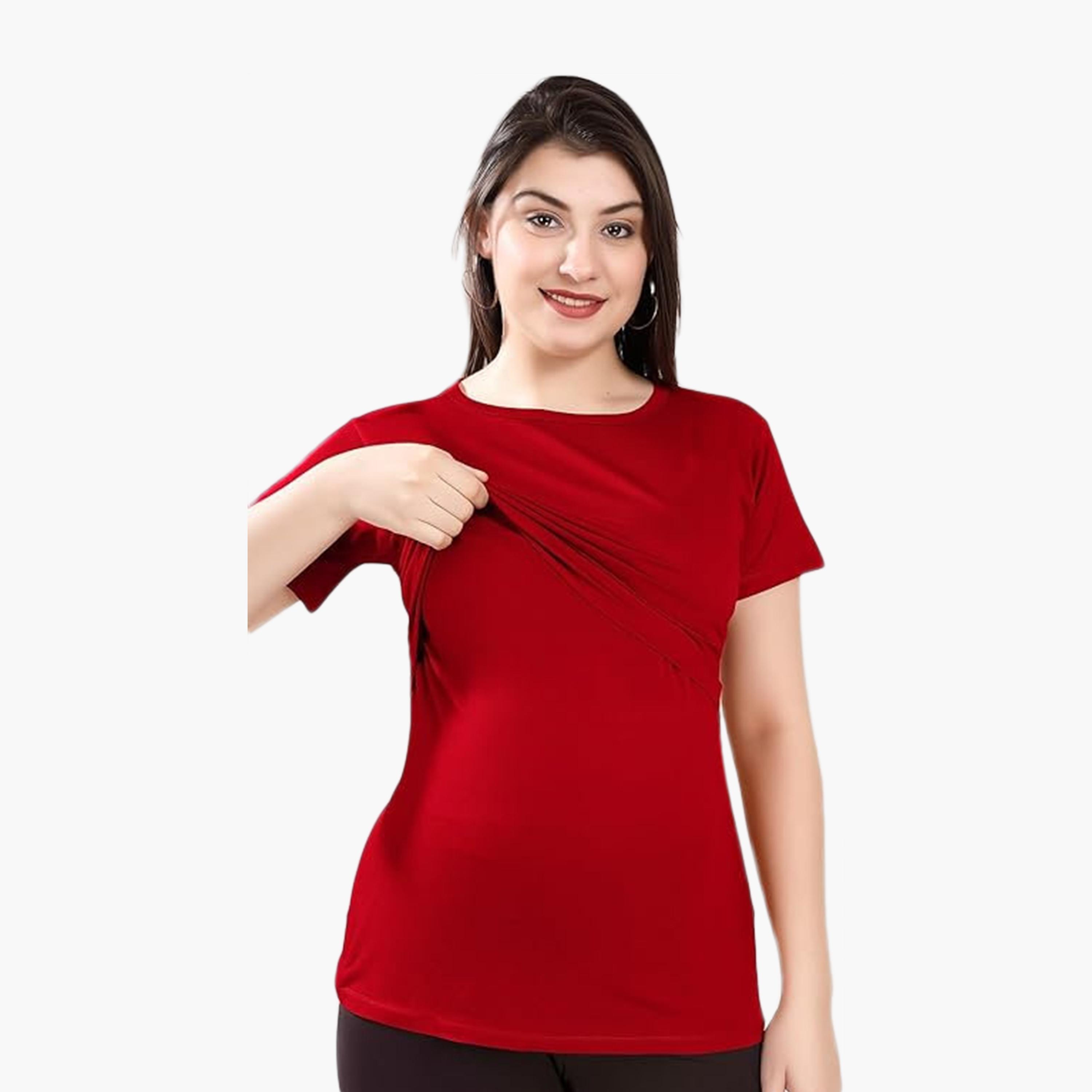 Tummy Stretchable Maternity T-Shirt-women-clothing-maternity-tops-image-4
