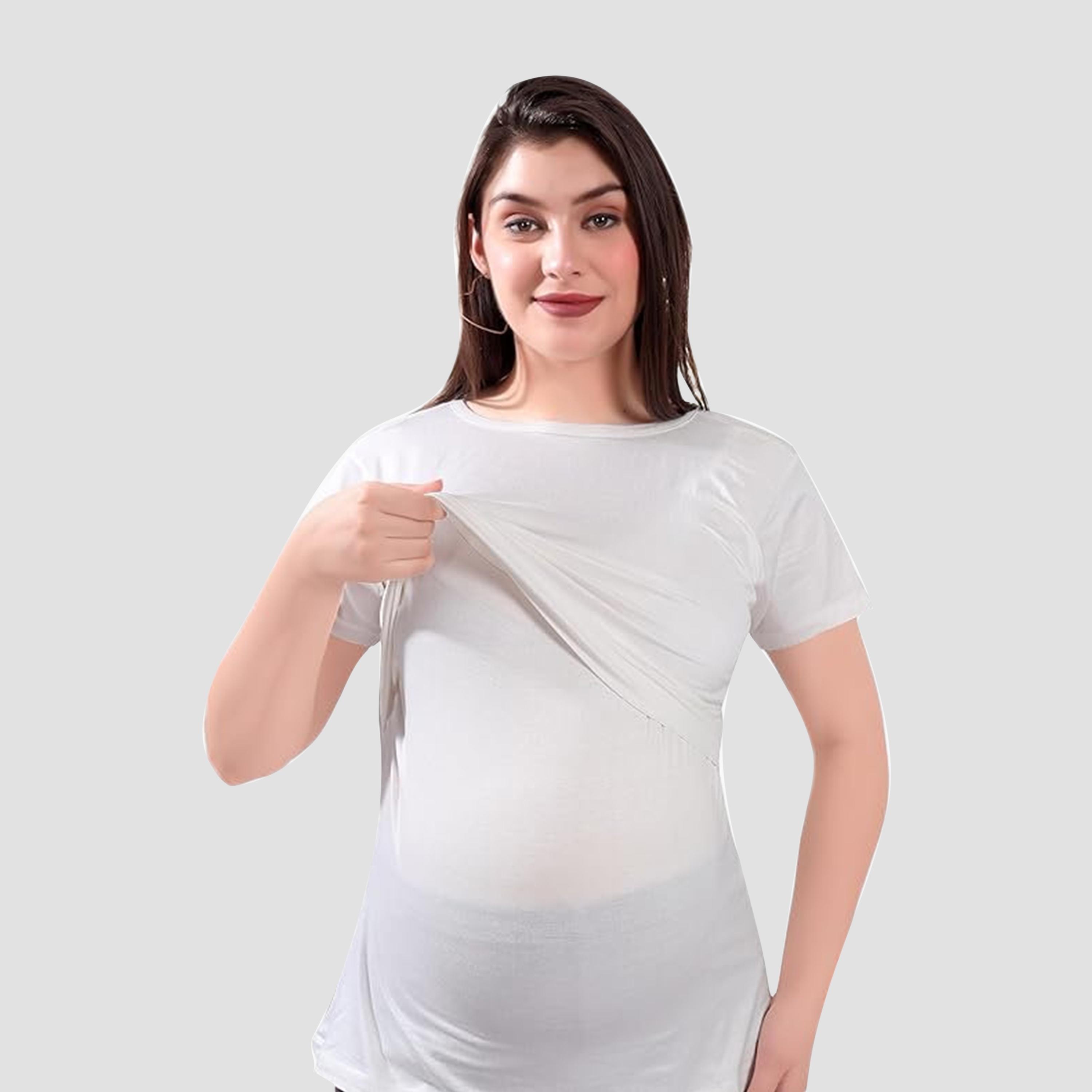 Tummy Stretchable Maternity T-Shirt-women-clothing-maternity-tops-image-4