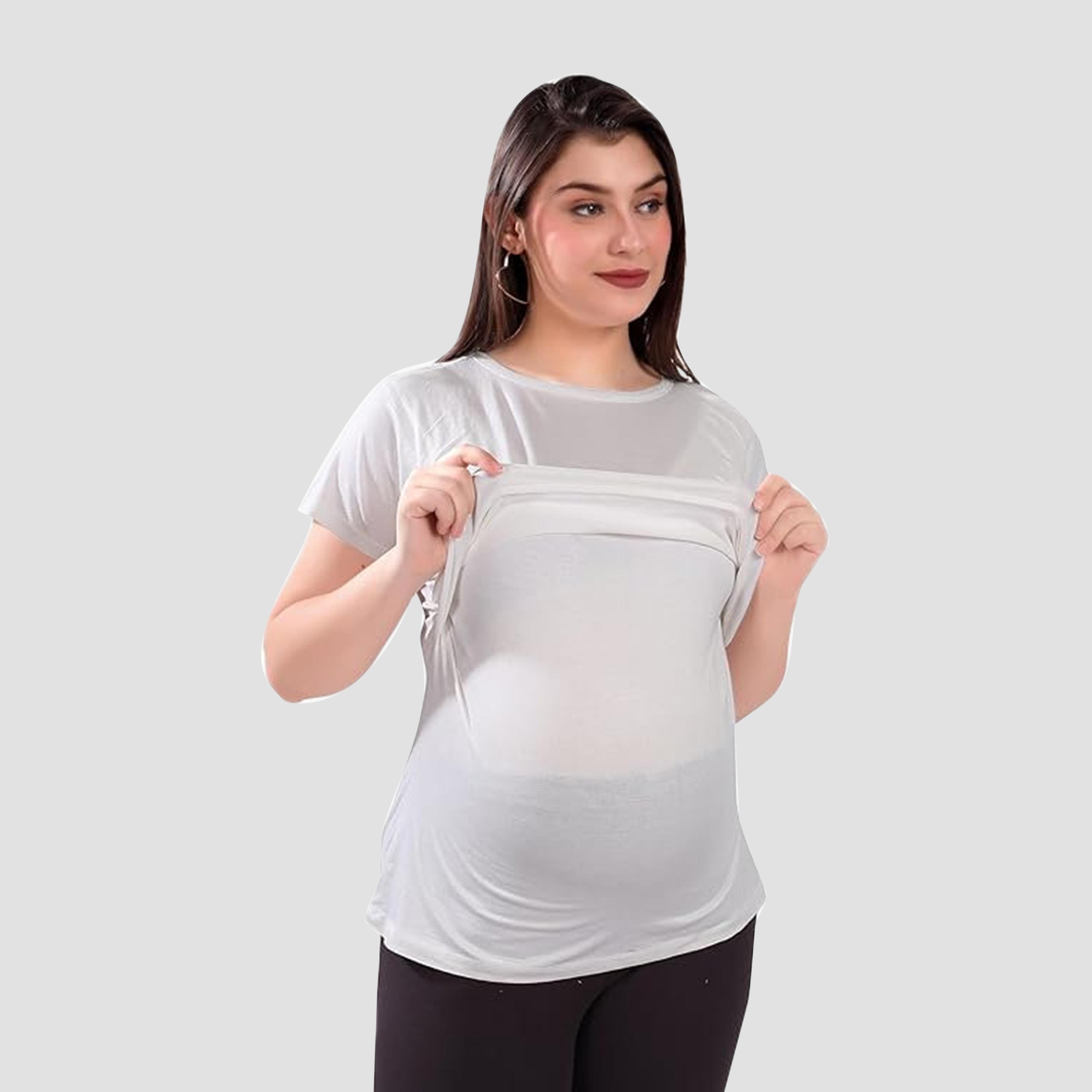 Tummy Stretchable Maternity T-Shirt-women-clothing-maternity-tops-image-5