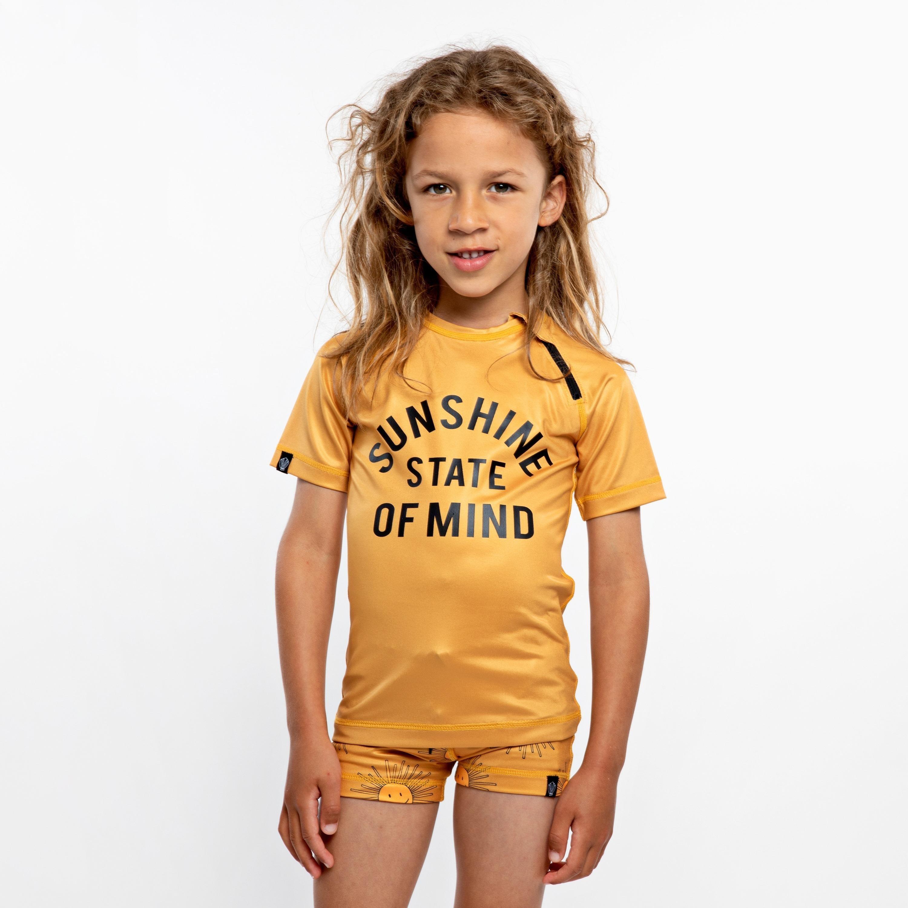 Beach & Bandits Sunshine State Of Mind Printed Swim T-Shirt-baby-girls-clothing-swimwear-image-2