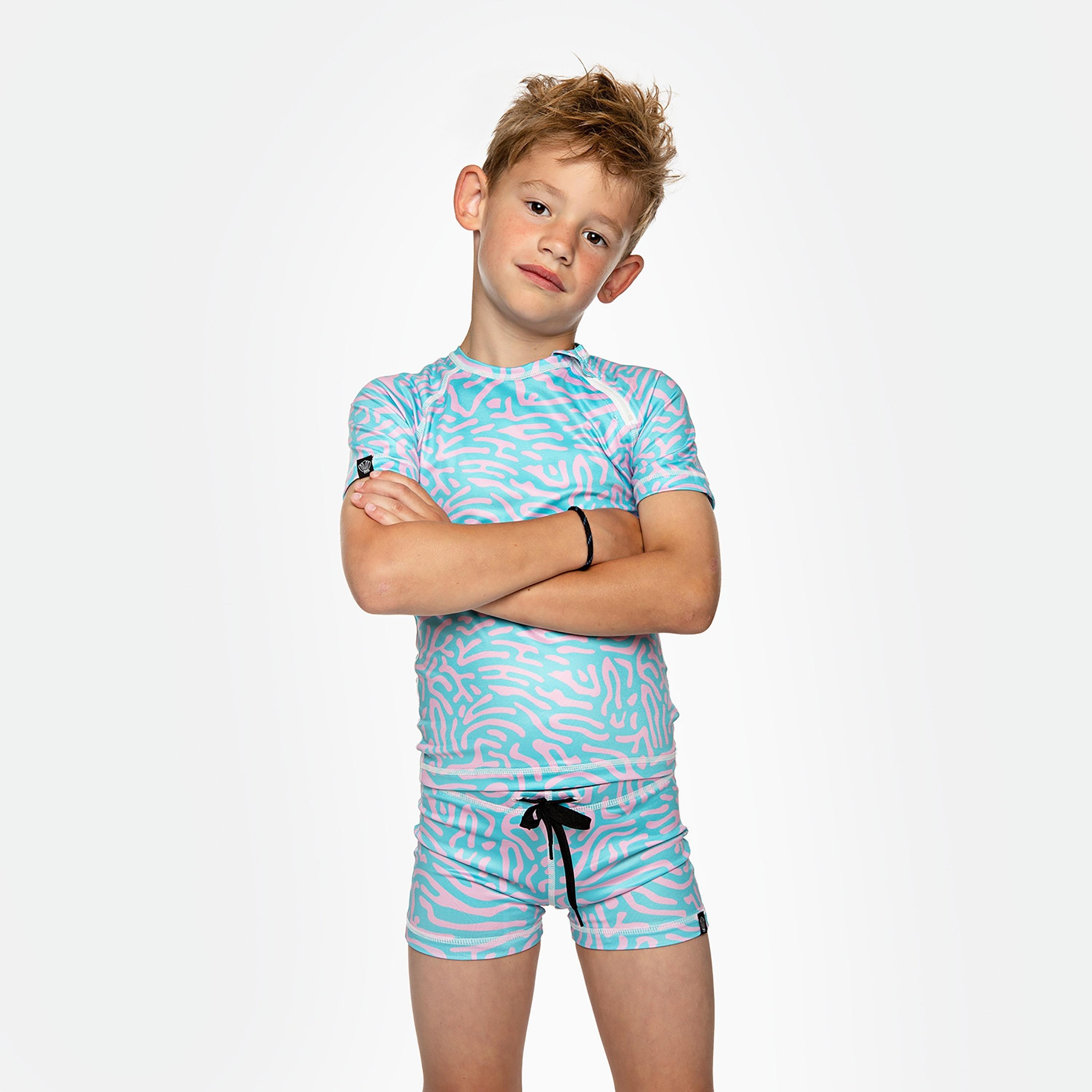Beach & Bandits Crazy Coral Printed Swim T-Shirt-baby-boys-clothing-swimwear-image-2