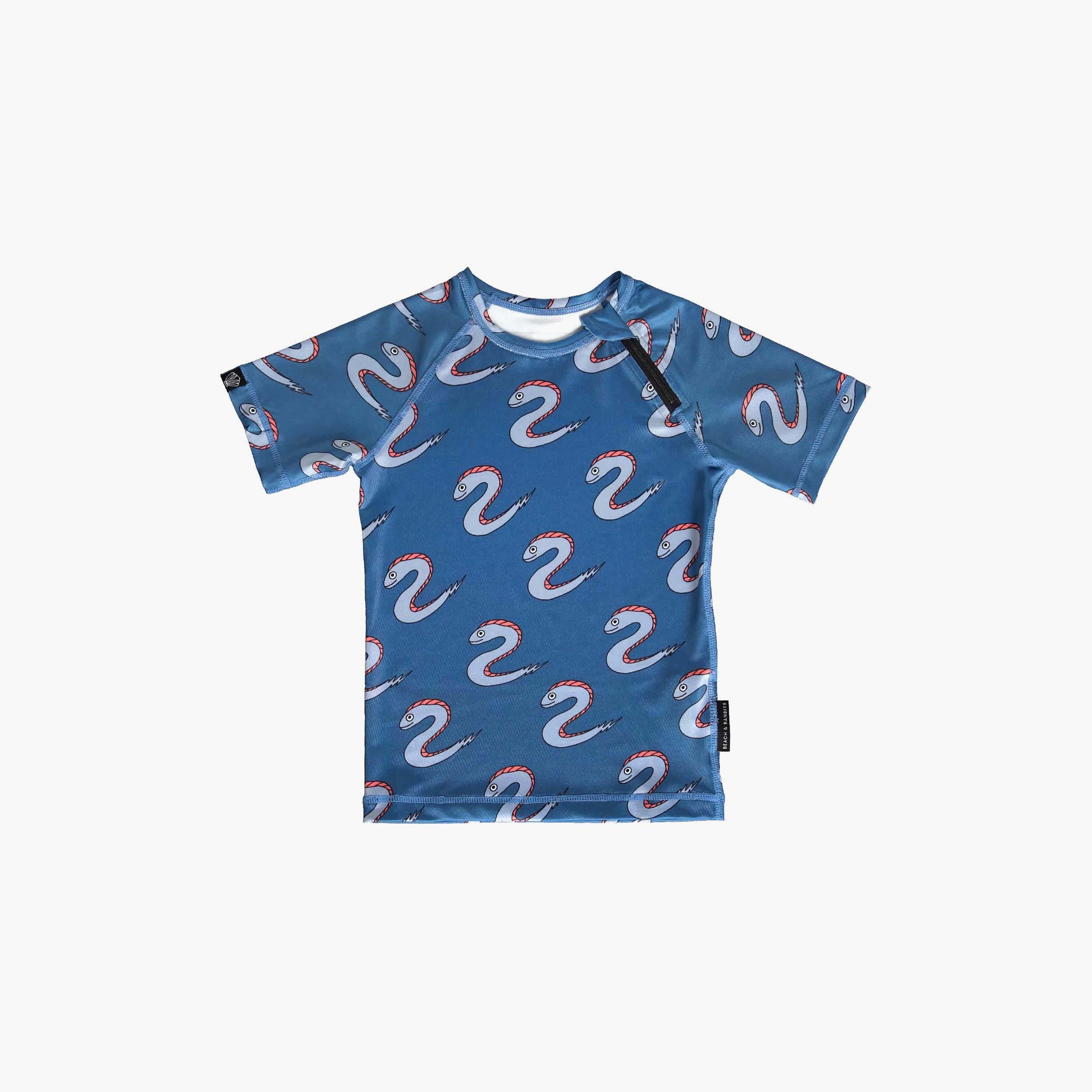 Beach & Bandits Electric Eel Printed Swim T-Shirt-baby-boys-clothing-swimwear-image-1