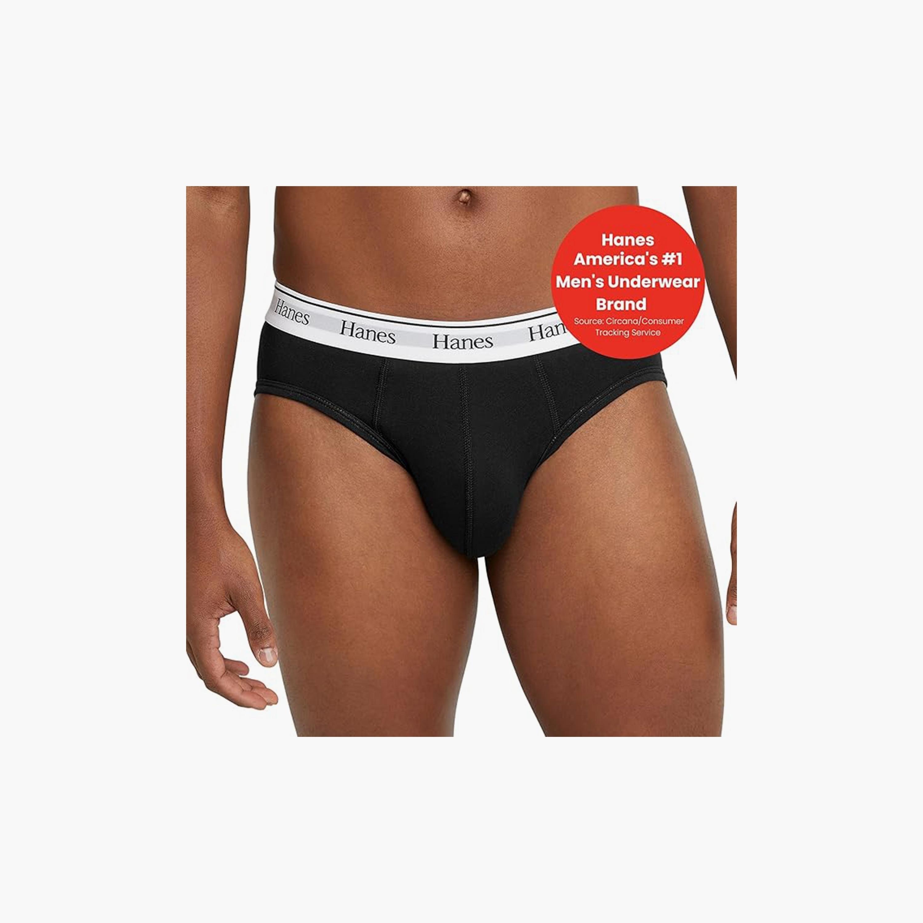 Hanes Assorted Pack of 3 Brand Print Waistband Men's Briefs-men-clothing-innerwear-underwear-image-2