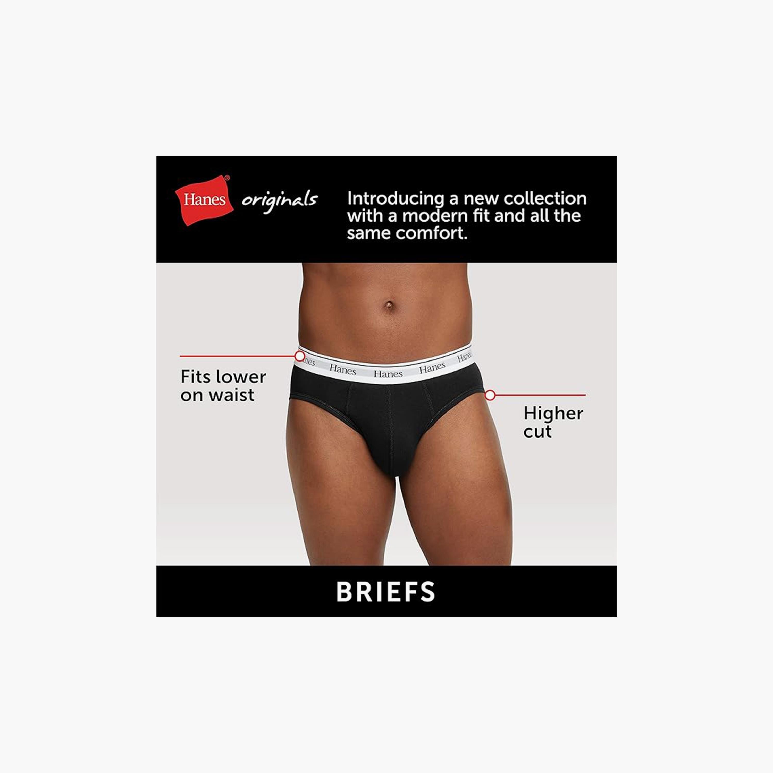 Hanes Assorted Pack of 3 Brand Print Waistband Men's Briefs-men-clothing-innerwear-underwear-image-4