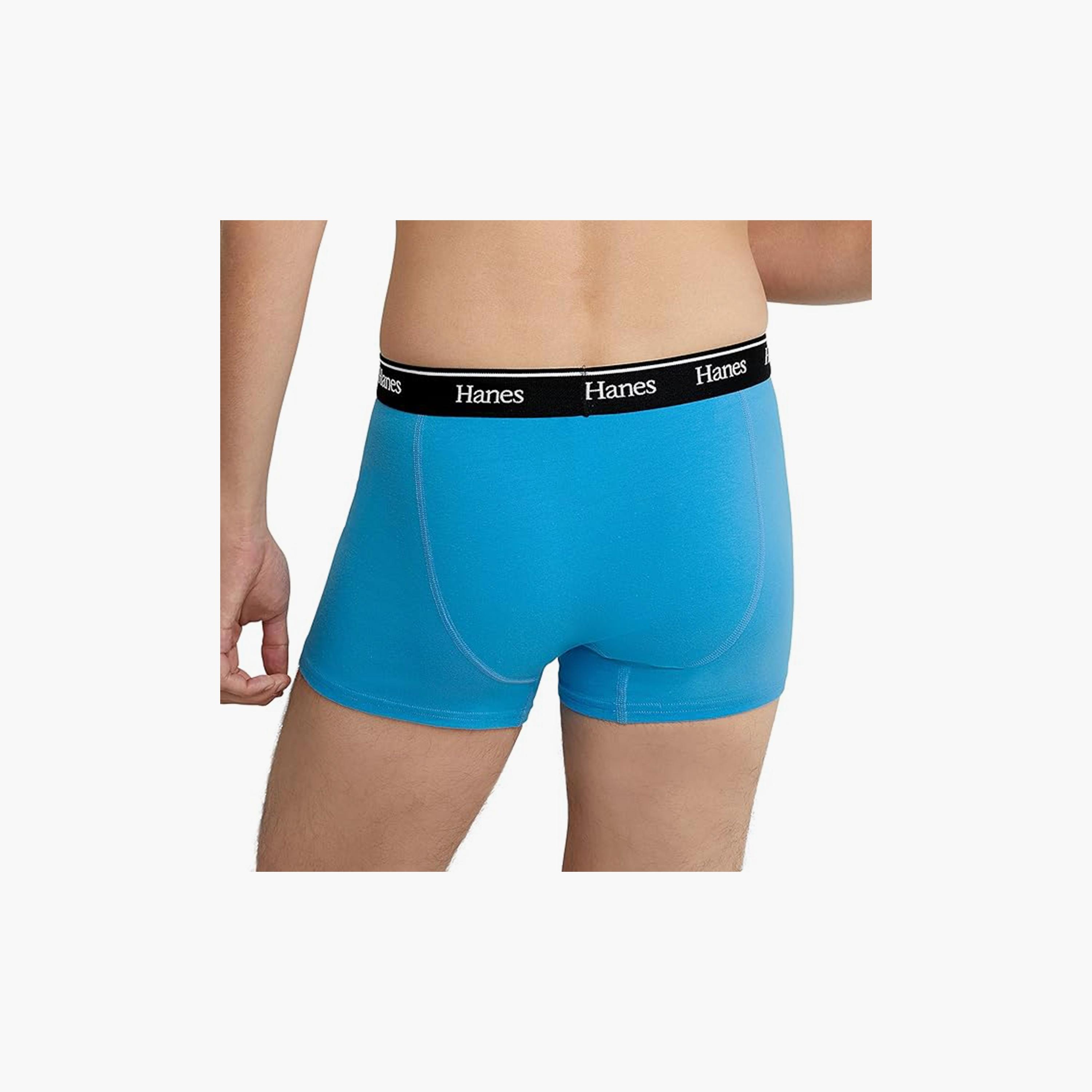 مجموعة هنس المتنوعة مكونة من 3 سراويل داخلية للرجال بحزام خصر مطبوع عليها علامة تجارية-men-clothing-innerwear-underwear-image-3