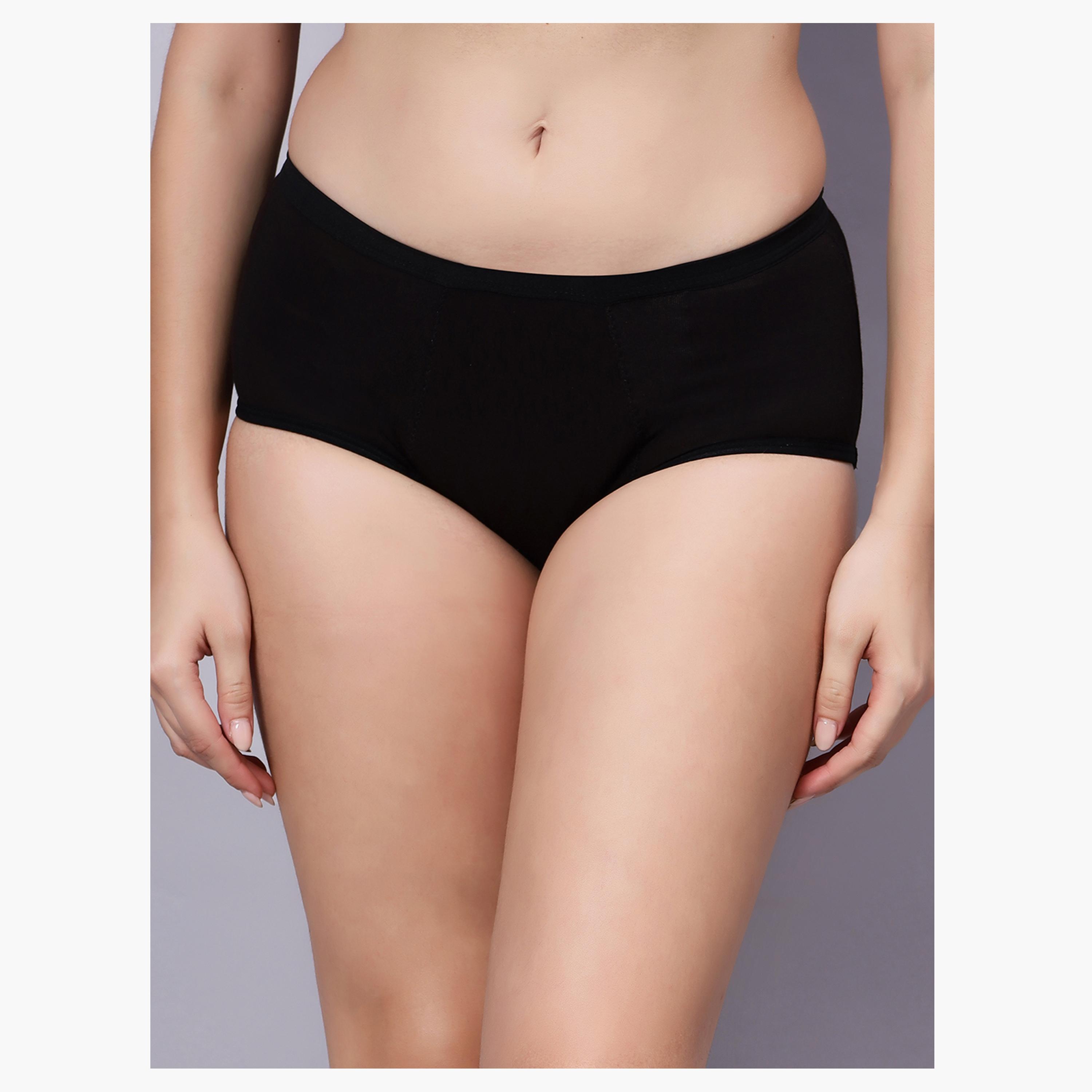 Eco-Friendly Reusable Bamboo Cotton Period Panty Underwear (Pack of 2) | Soft, Comfortable & Protective-women-clothing-maternity-lingerie-panties-image-2
