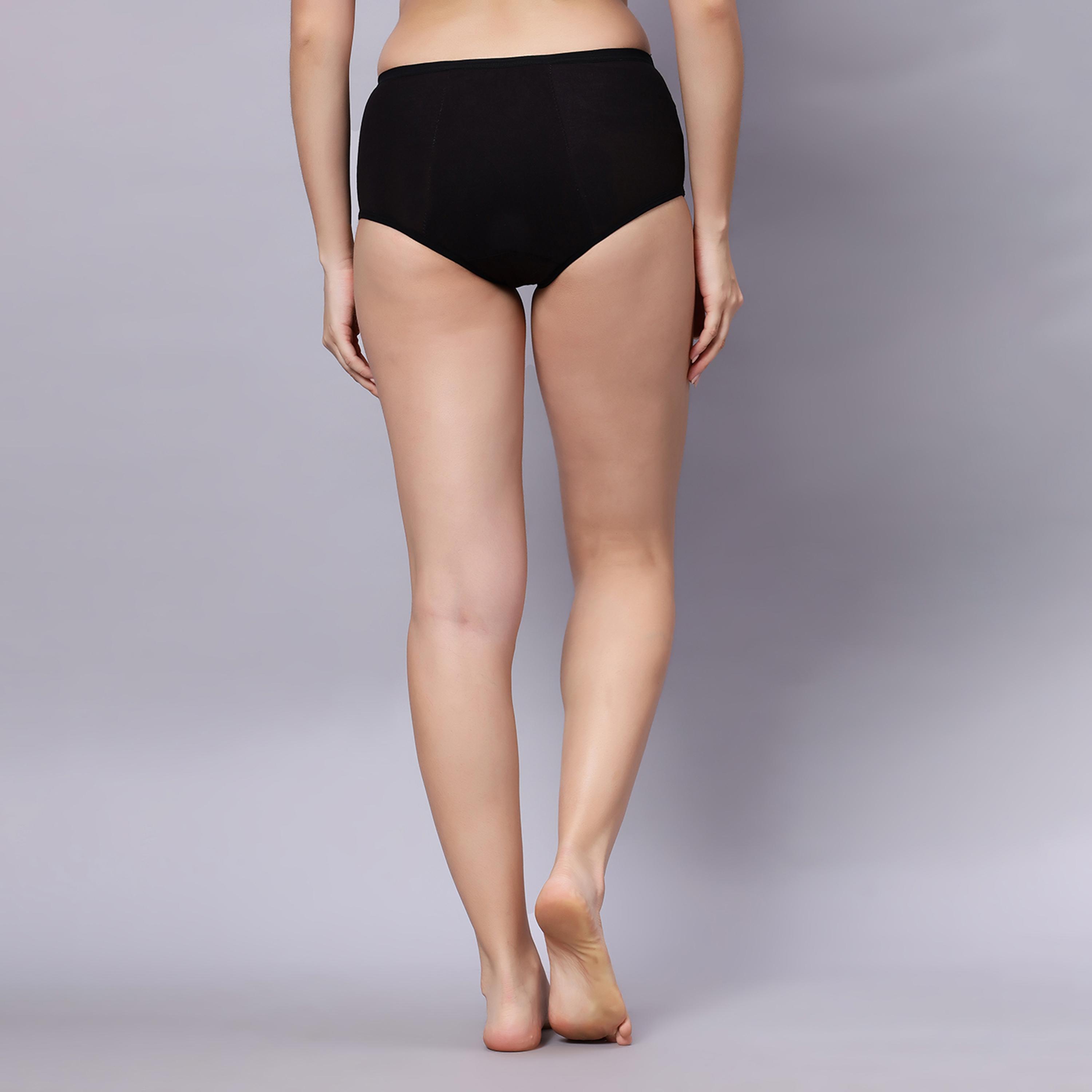 Eco-Friendly Reusable Bamboo Cotton Period Panty Underwear (Pack of 2) | Soft, Comfortable & Protective-women-clothing-maternity-lingerie-panties-image-3