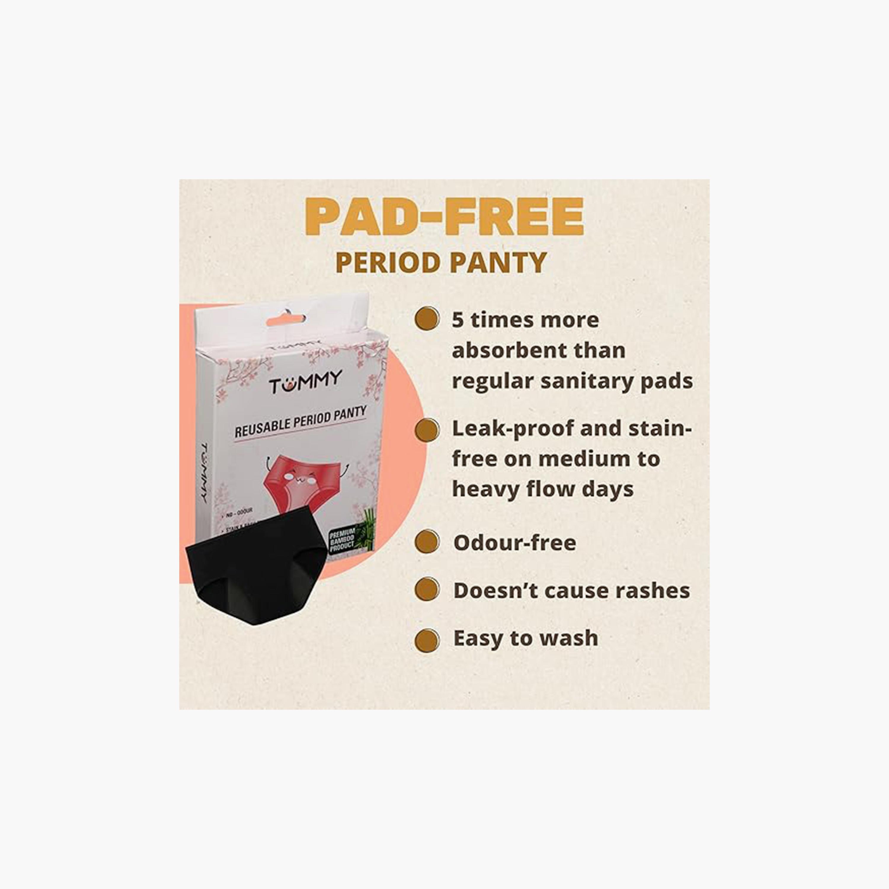 Eco-Friendly Reusable Bamboo Cotton Period Panty Underwear (Pack of 2) | Soft, Comfortable & Protective-women-clothing-maternity-lingerie-panties-image-6