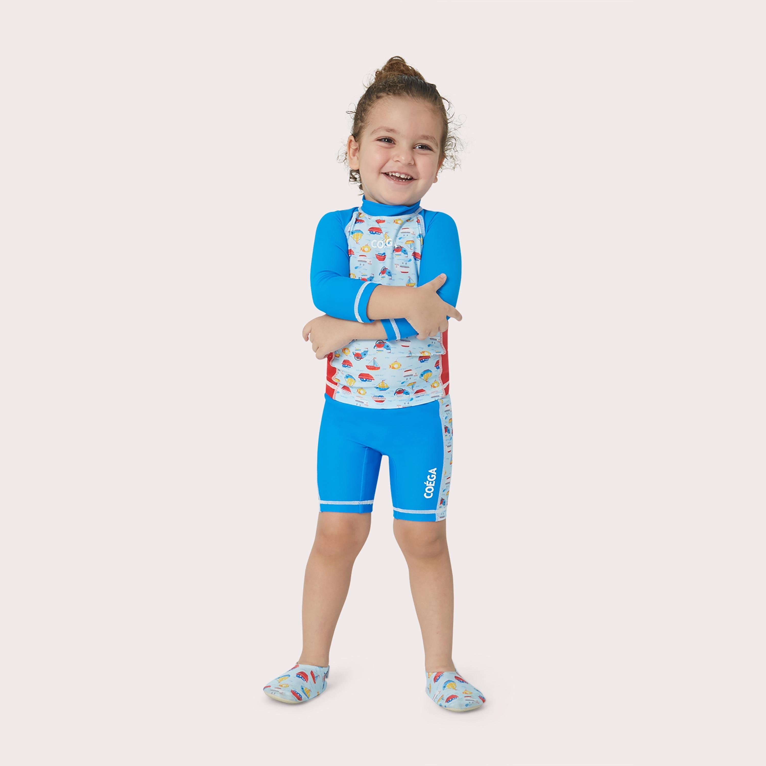 COEGA Sunwear Boys Baby 2 Piece Suit, Blue Boats-sports-gear-swimming-boy-image-1