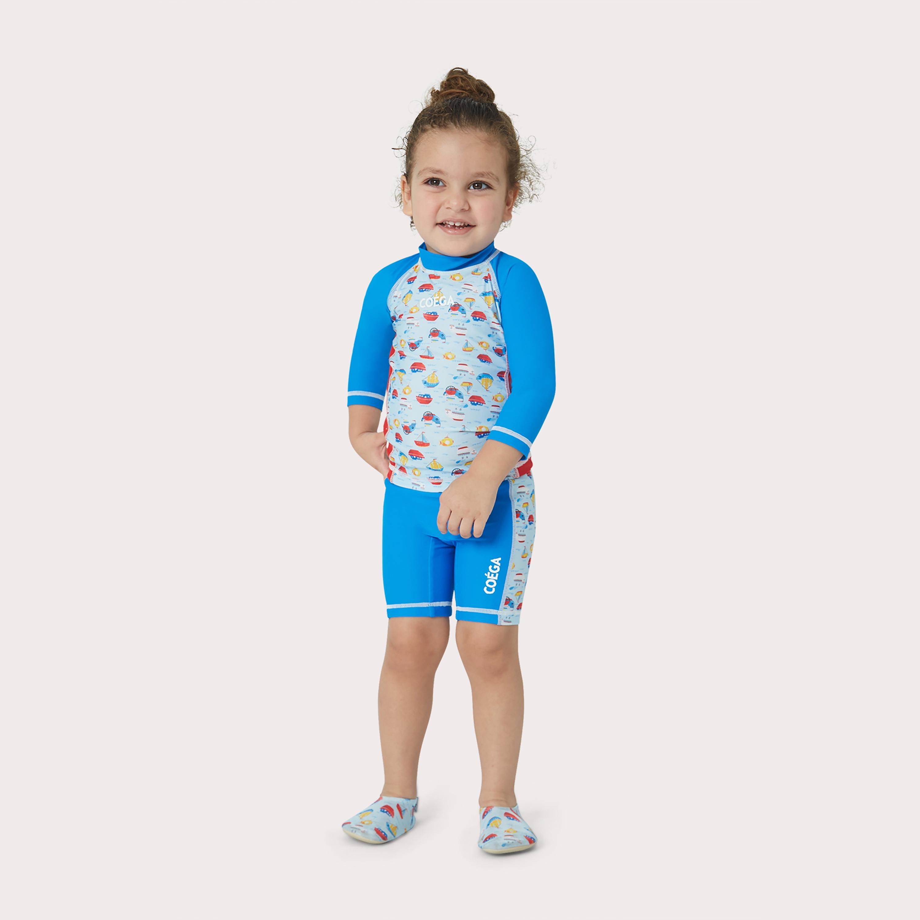 COEGA Sunwear Boys Baby 2 Piece Suit, Blue Boats-sports-gear-swimming-boy-image-2