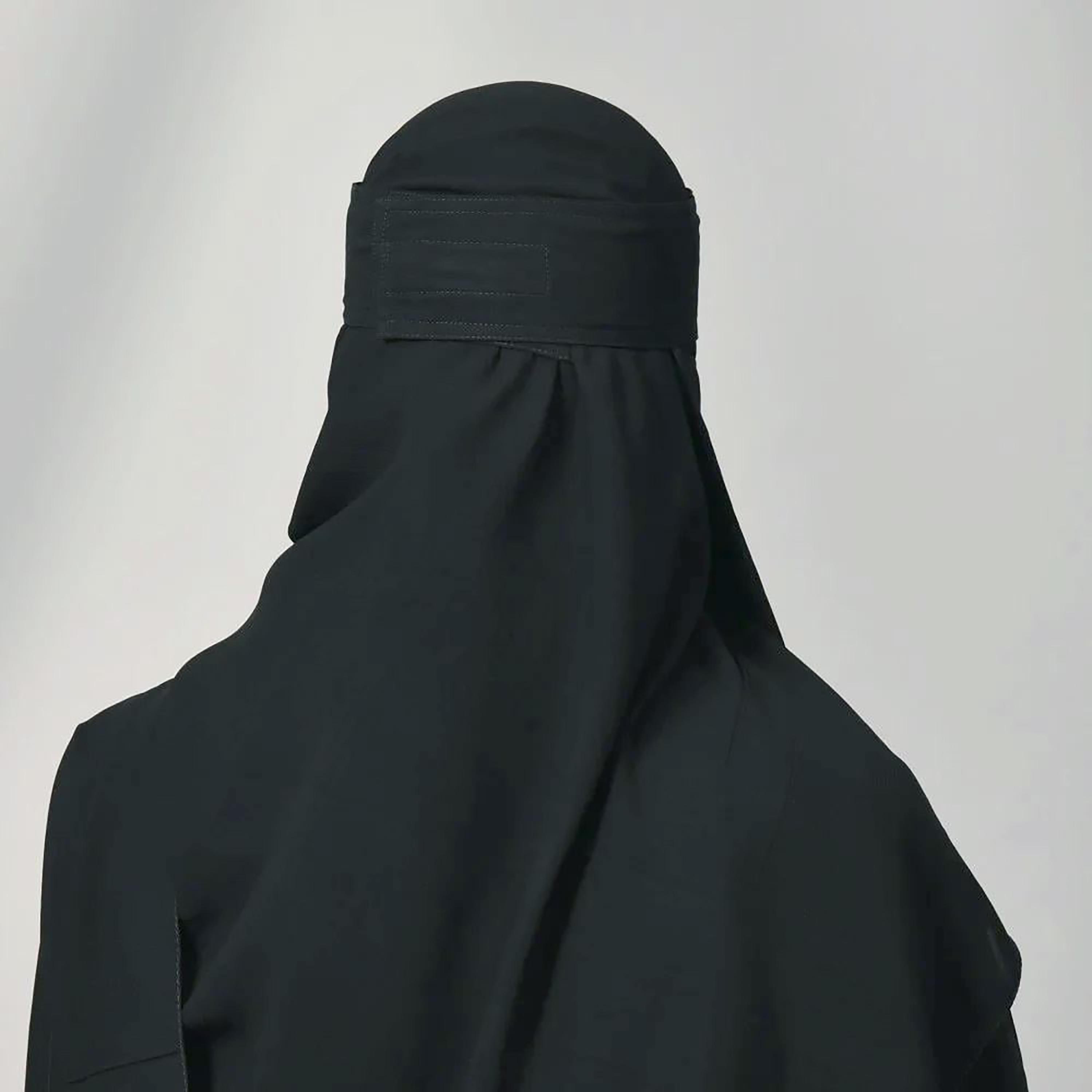 Outlet Black Delxue Women's Niqab-women-arabicclothing-headscarf-niqab-image-5