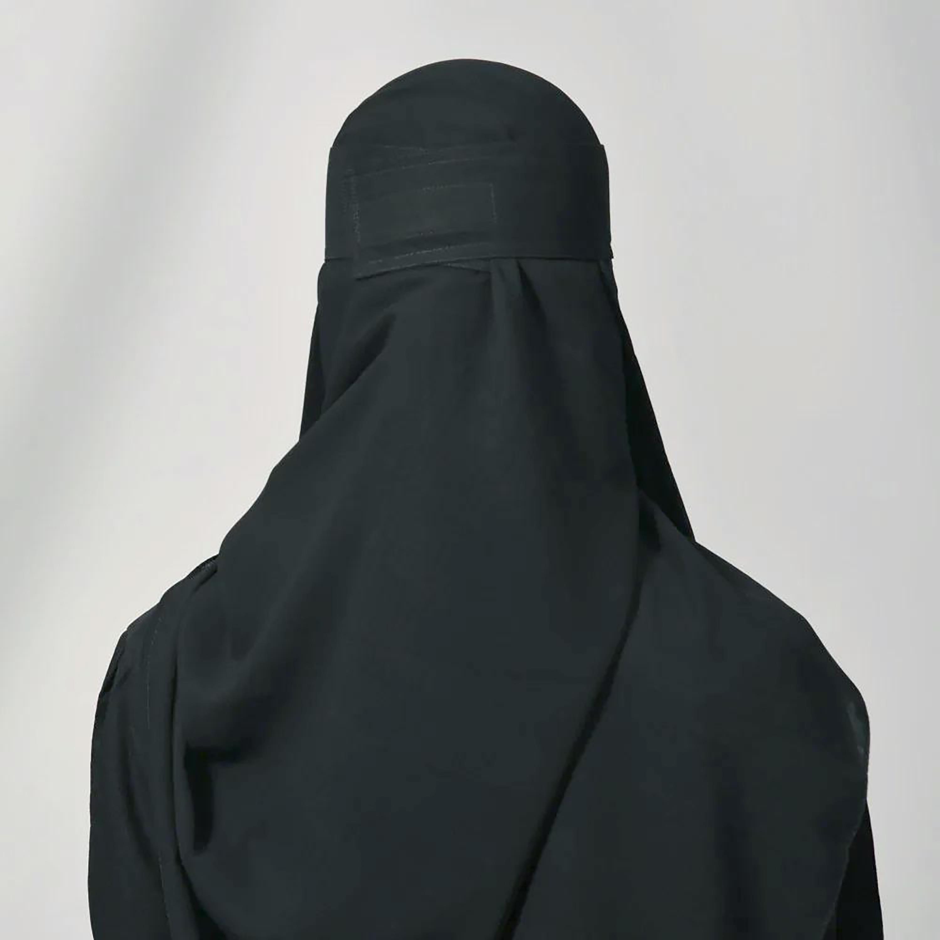 Outlet Black Delxue Women's Niqab-women-arabicclothing-headscarf-niqab-image-5