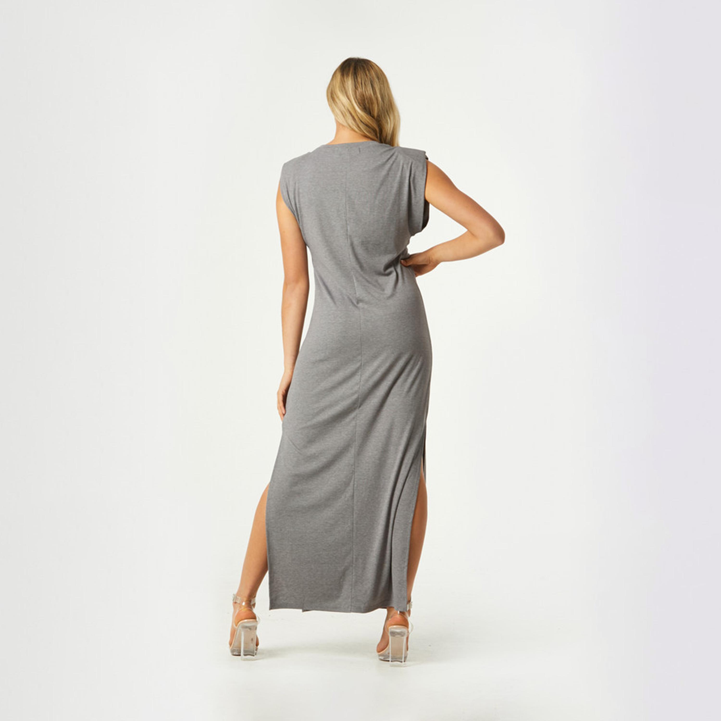 Little Mistress Round Neck T-shirt Maxi Dress-women-clothing-dresses-image-3