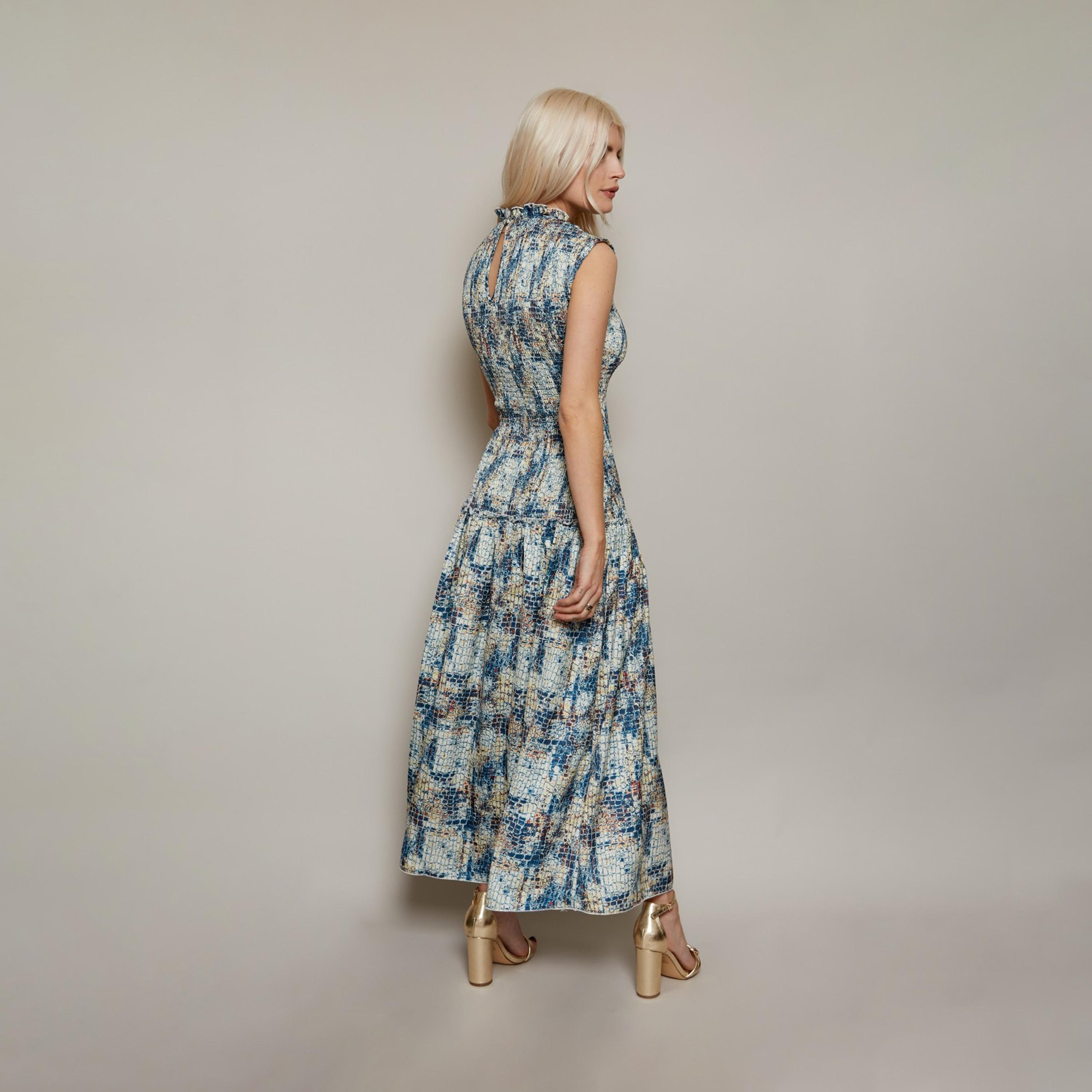Little Mistress Printed High Neck A-line Maxi Dress-women-clothing-dresses-image-3