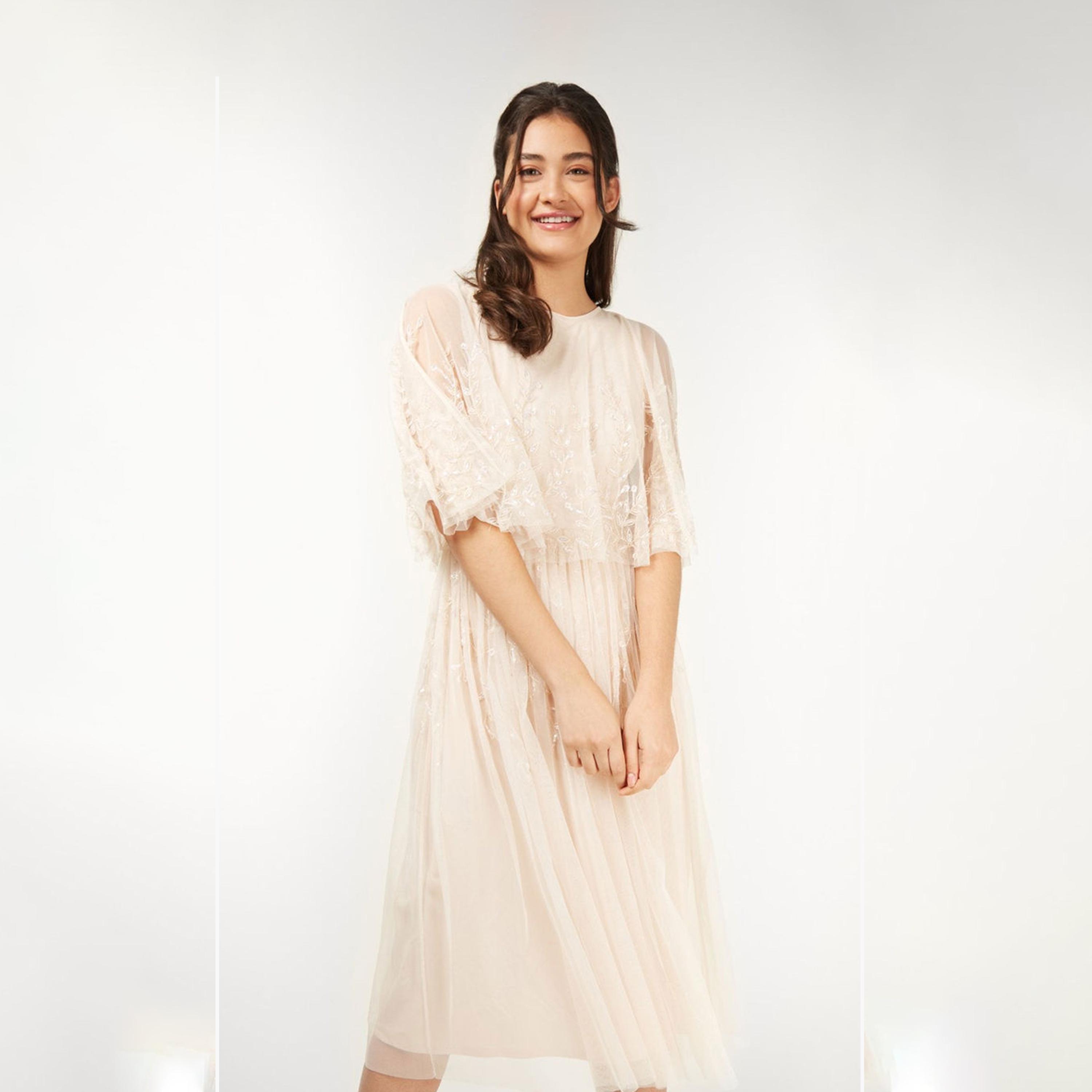 Little Mistress Embellished Round Neck A-line Midi Dress-women-clothing-dresses-image-2