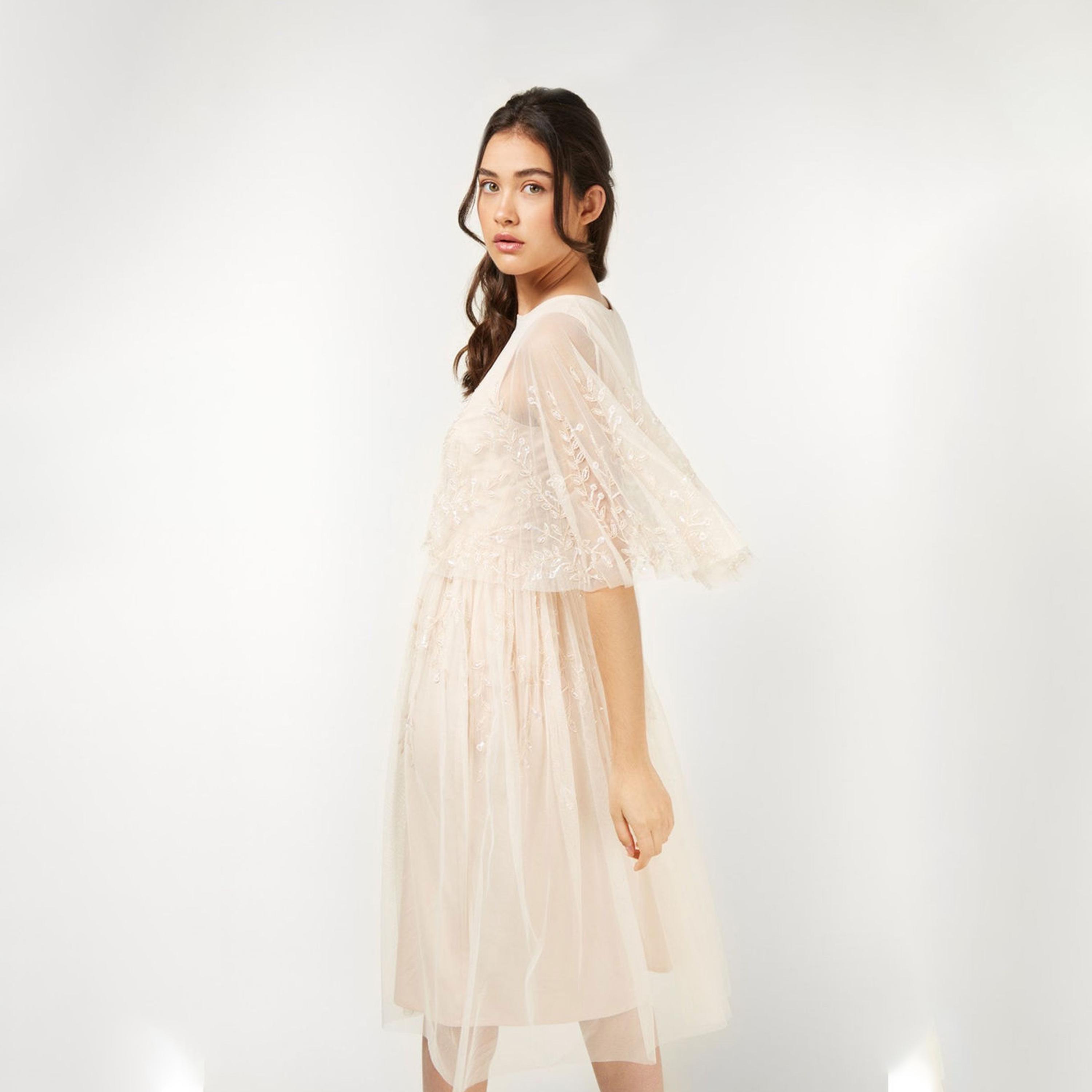 Little Mistress Embellished Round Neck A-line Midi Dress-women-clothing-dresses-image-3
