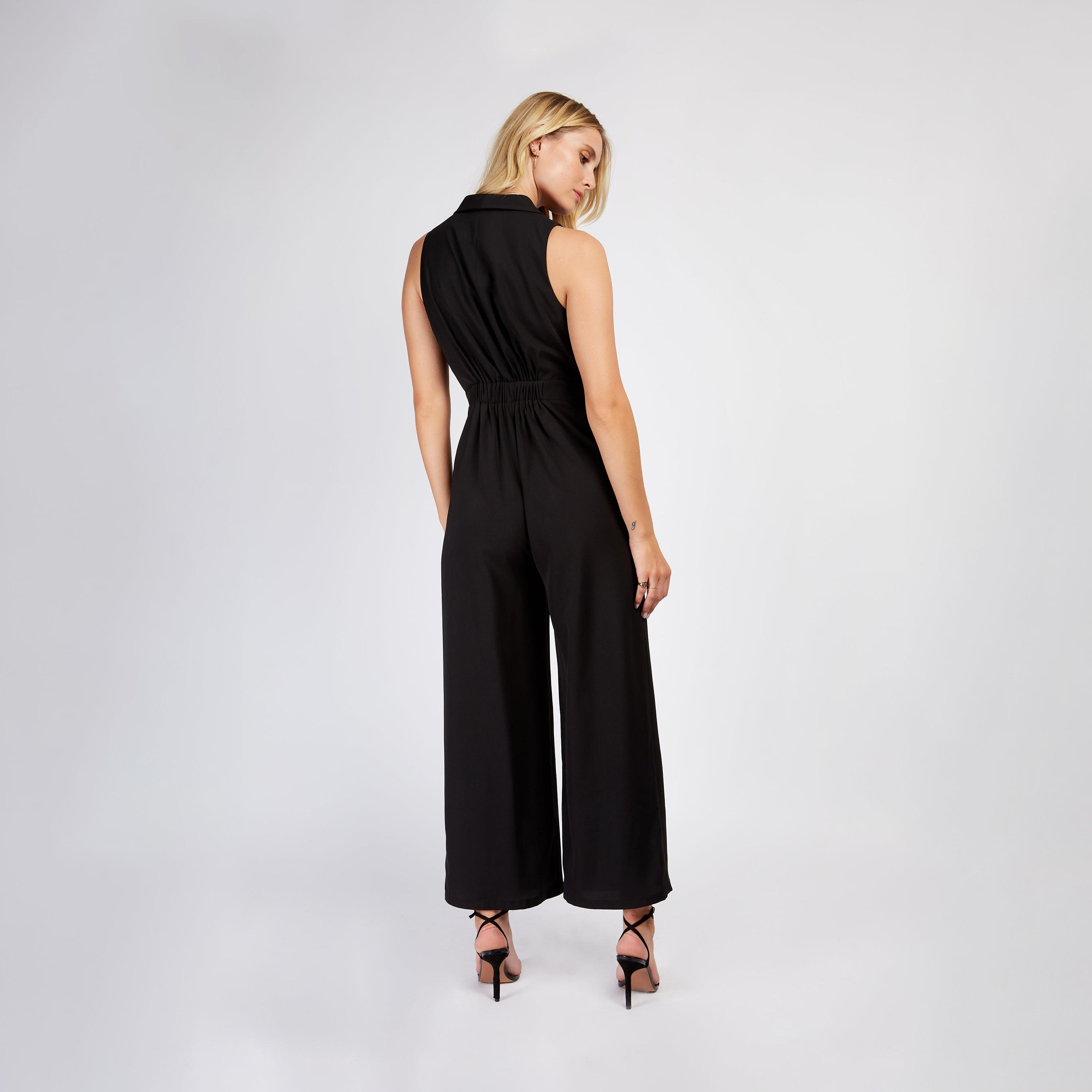 Little Mistress V-neck Sleeveless Jumpsuit-women-clothing-jumpsuits-image-4