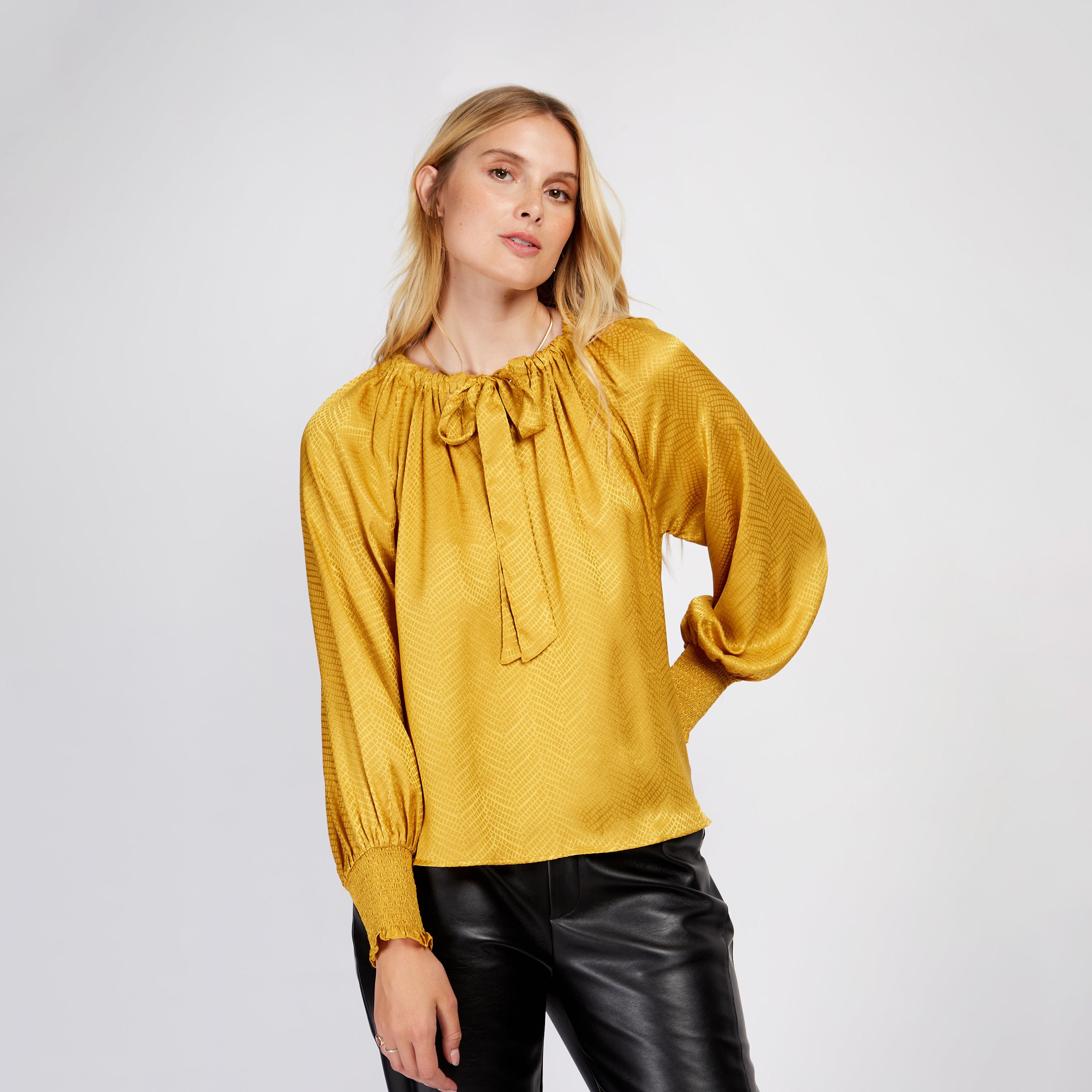 Little Mistress Crew Neck Long Sleeves Top-women-clothing-shirtsandblouses-blouses-image-1