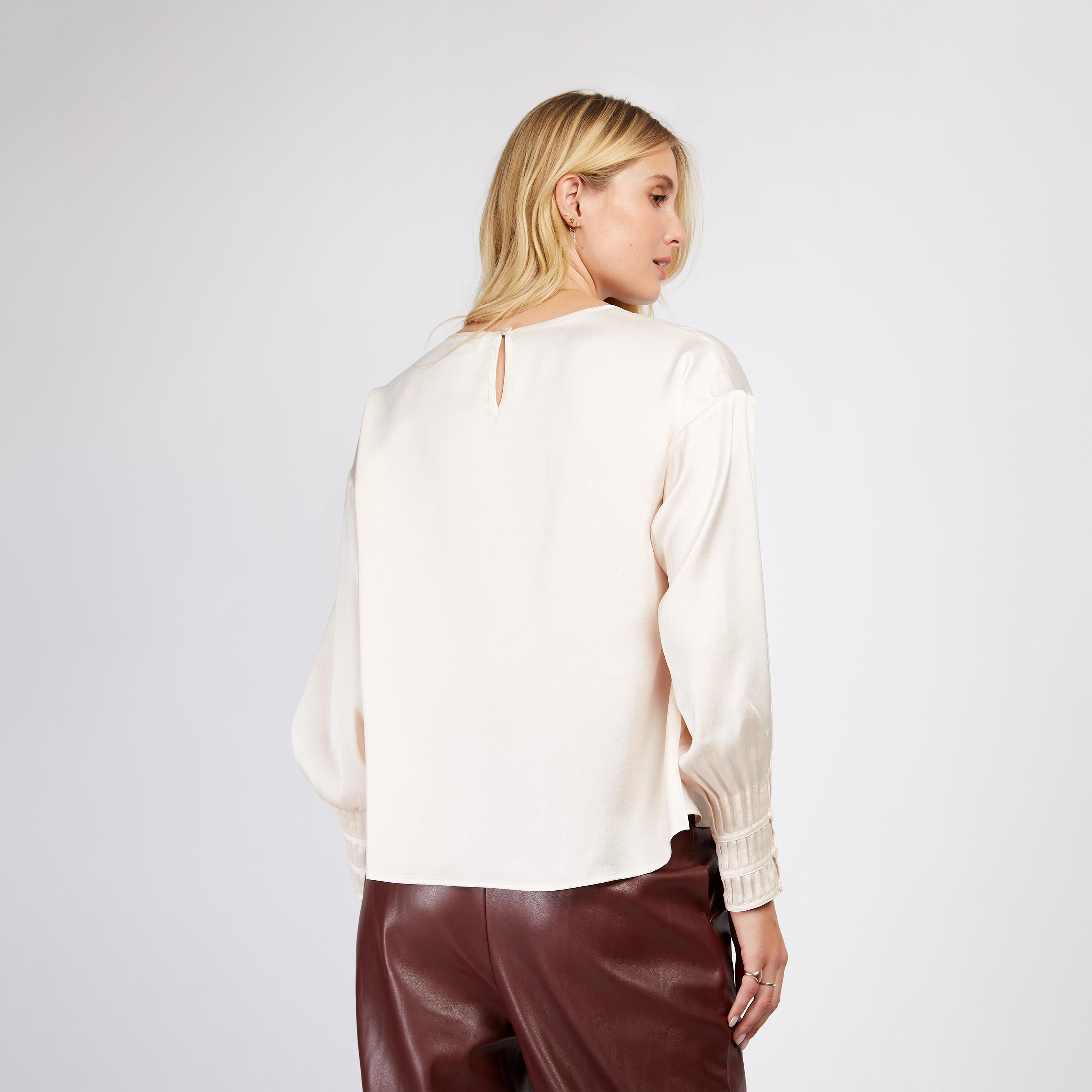 Little Mistress Crew Neck Dropped Sleeves Top-women-clothing-shirtsandblouses-blouses-image-4
