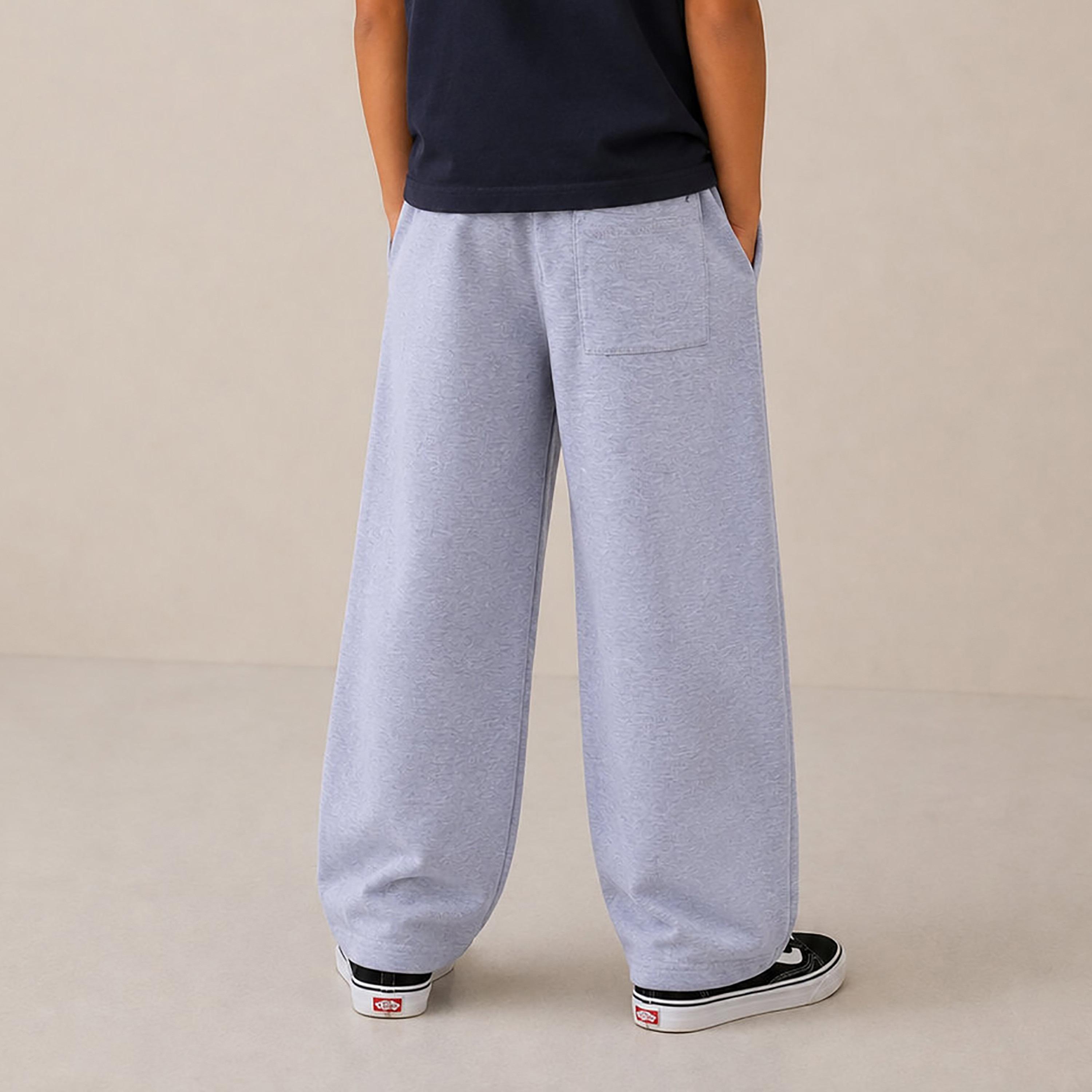 بنطال بتصميم بالون سادة بخصر مطاطي من فيكتور أند جين-boys-clothing-bottoms-joggersandtrackpants-image-4