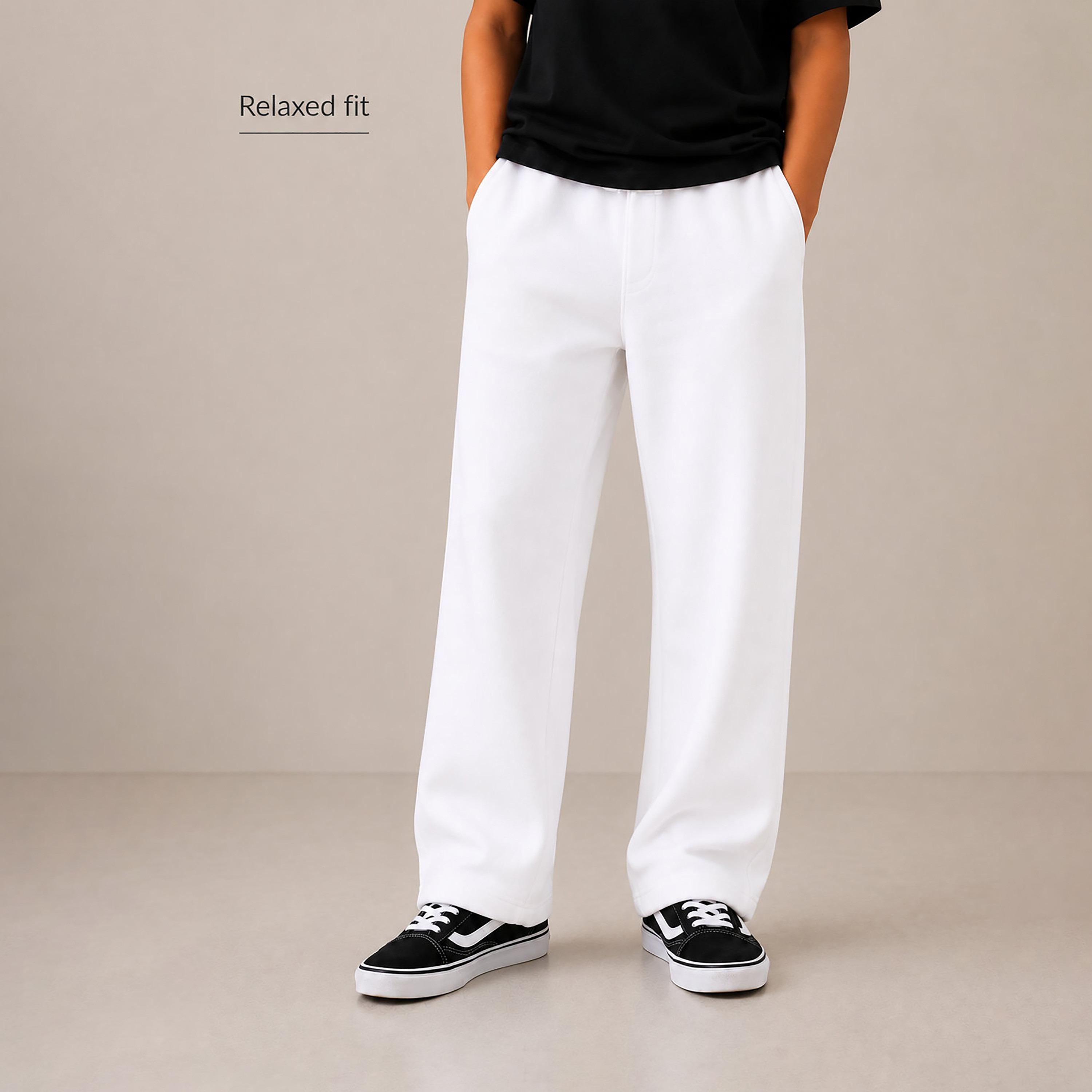 بنطال بتصميم بالون سادة بخصر مطاطي من فيكتور أند جين-boys-clothing-bottoms-joggersandtrackpants-image-1