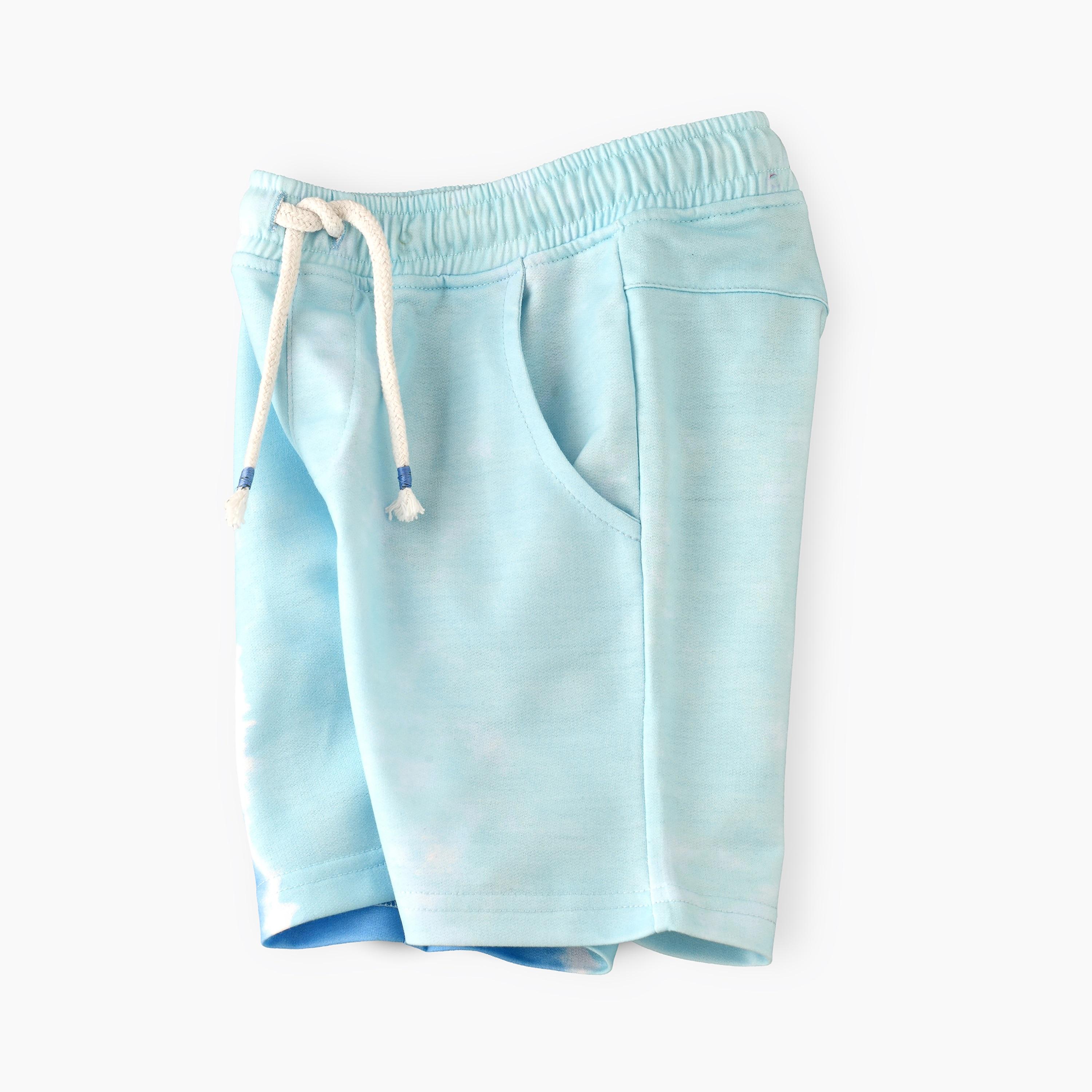 شورت مطبوع مطاطي برباط من يونيك كيدز-boys-clothing-bottoms-shorts-image-1