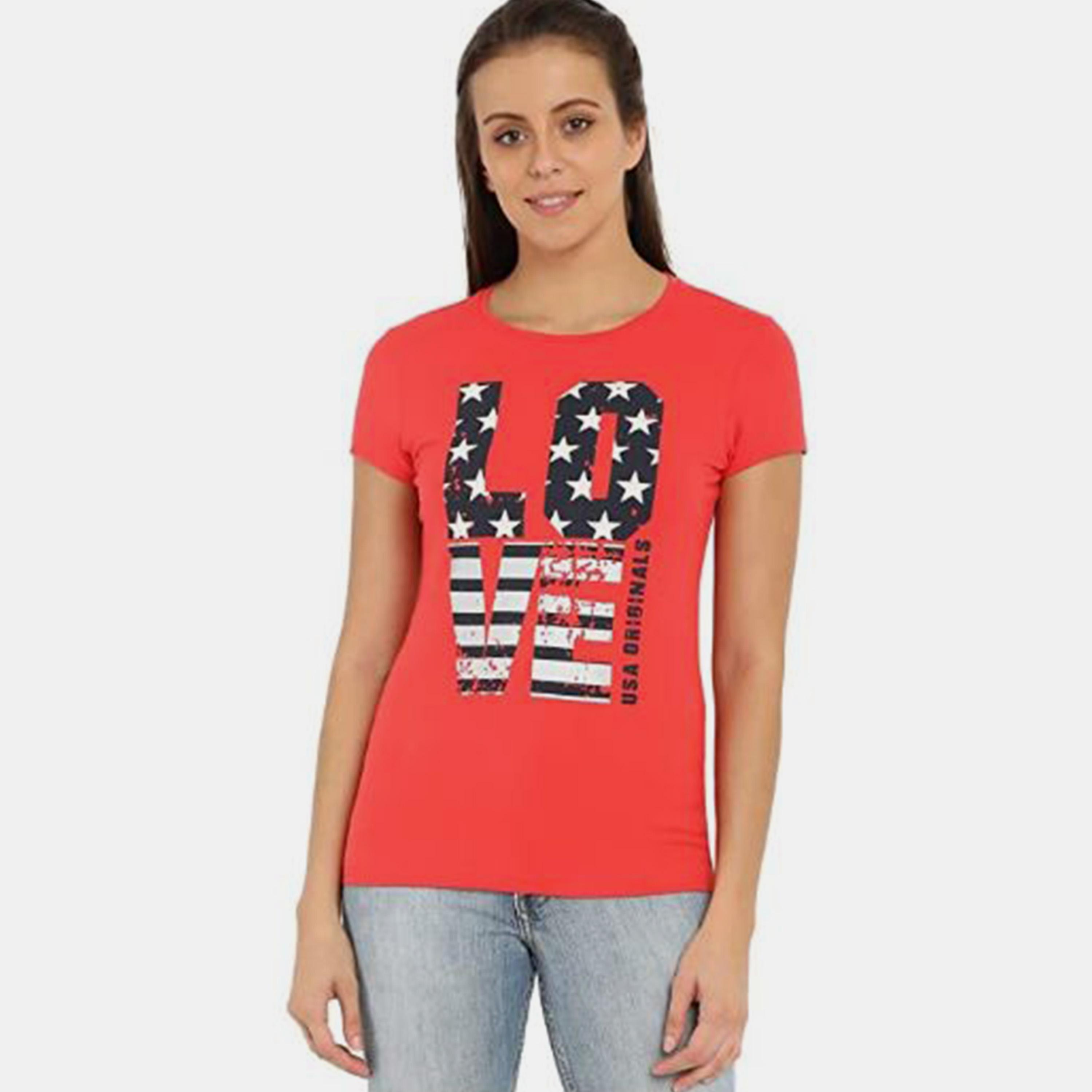 تي شيرت متنوع برقبة دائرية للنساء من جوكي-women-clothing-tshirts-image-1