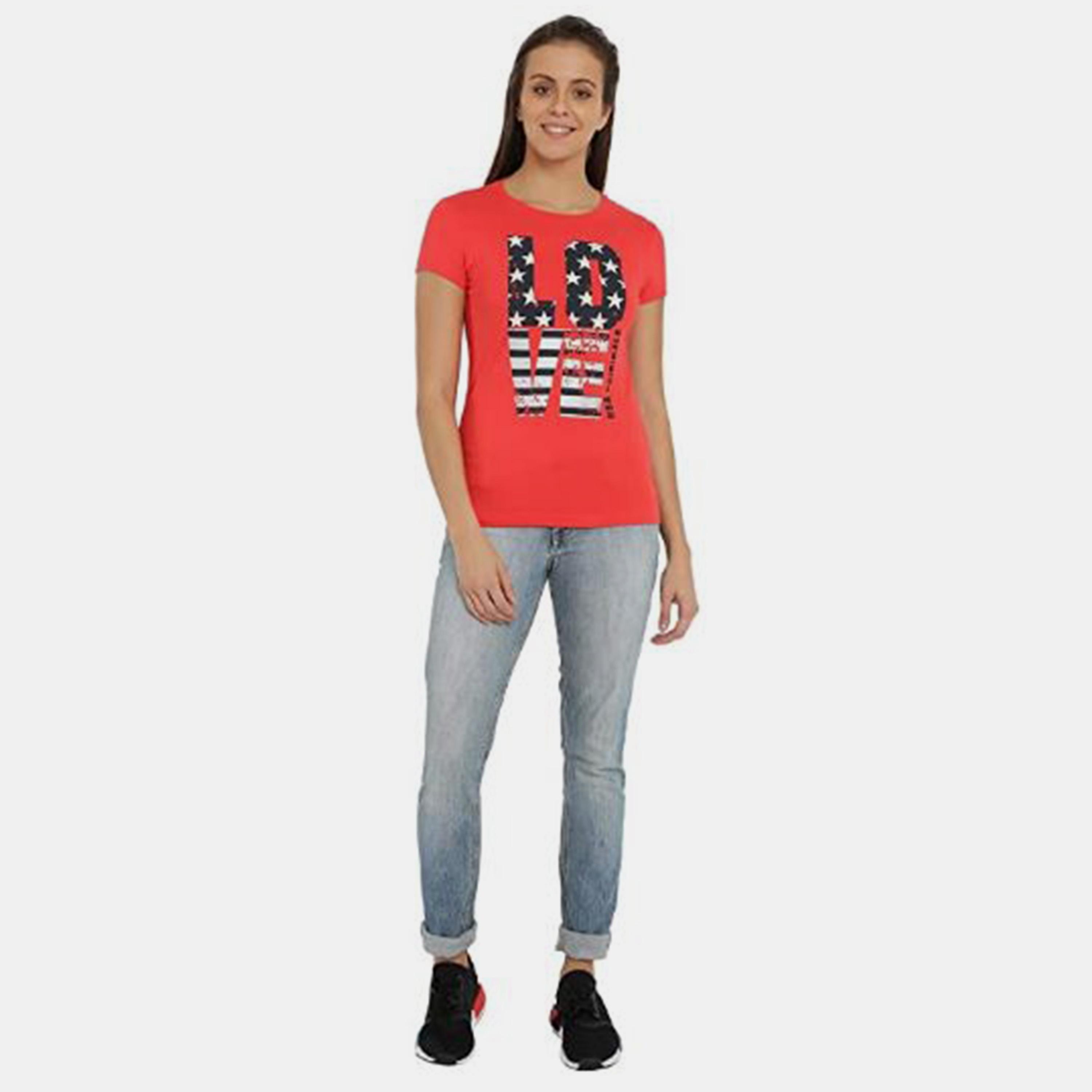 تي شيرت متنوع برقبة دائرية للنساء من جوكي-women-clothing-tshirts-image-4