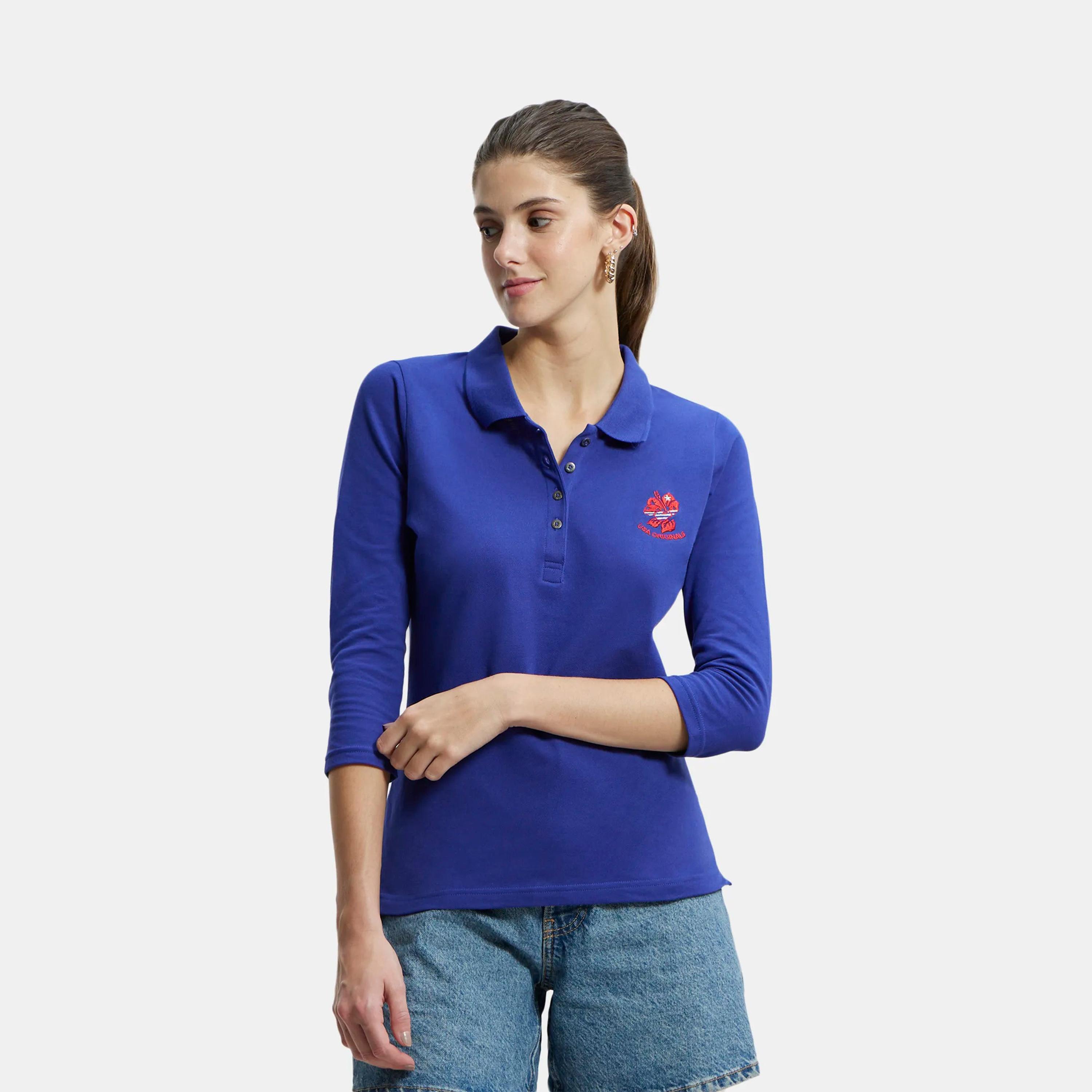 Jockey Women's USA Originals Polo T-Shirt-women-clothing-tshirts-image-1