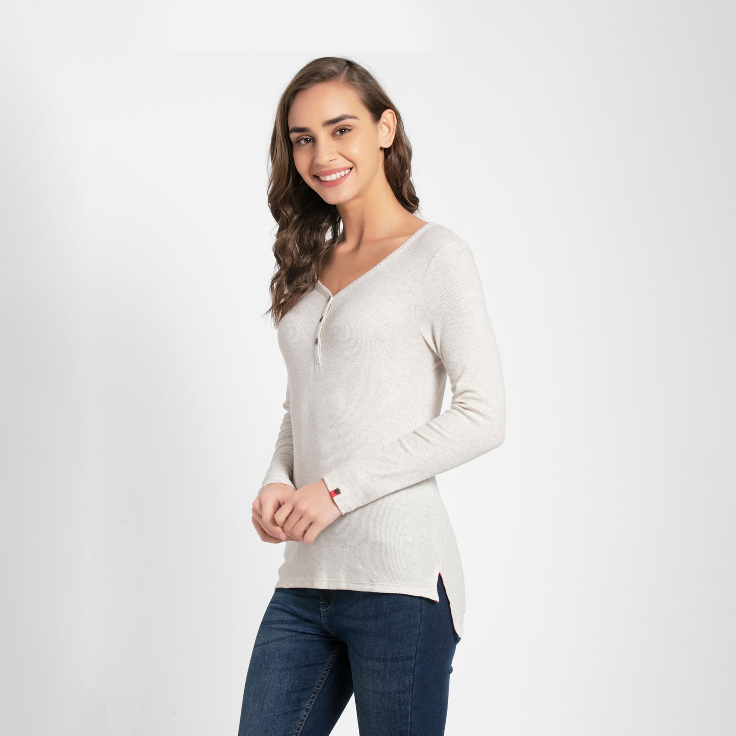 جوكي- قميص هنلي بأكمام كاملة نسائي يو اس ايه اوريجينالز-women-clothing-hoodiesandsweatshirts-sweatshirts-image-8