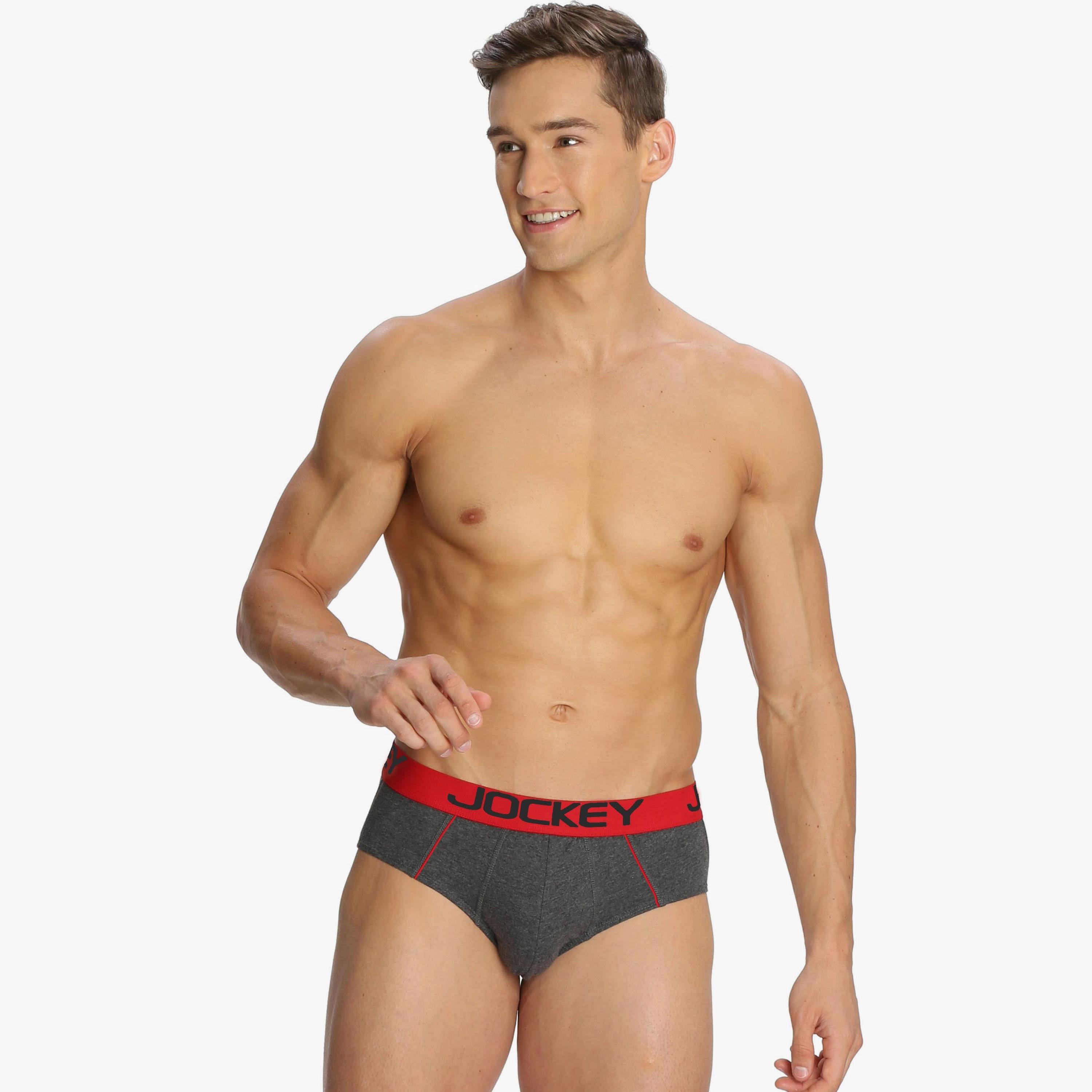 Jockey Assorted Pack of 2 Brand Print Waistband Men's Briefs-men-clothing-innerwear-underwear-image-2
