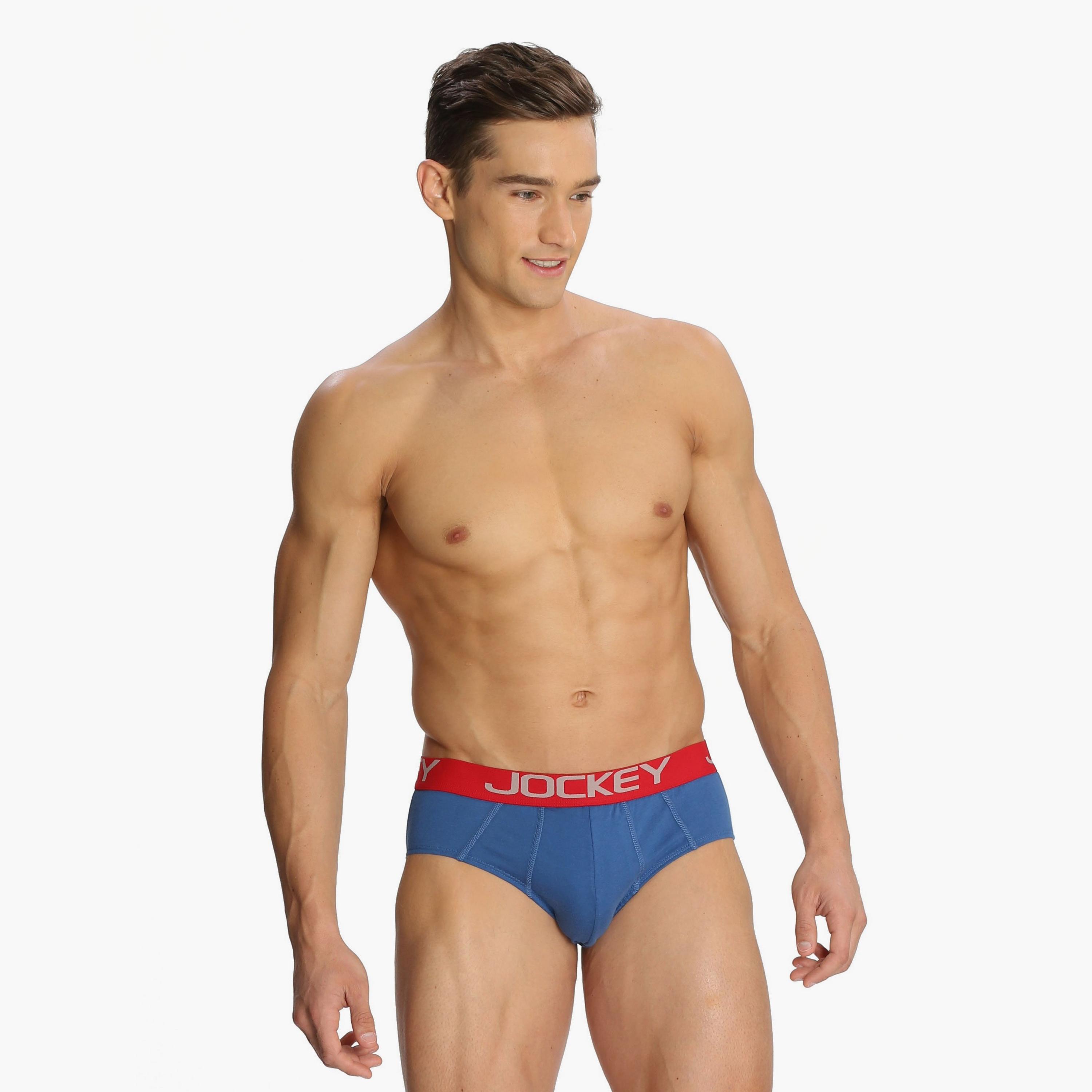 Jockey Assorted Pack of 2 Brand Print Waistband Men's Briefs-men-clothing-innerwear-underwear-image-3