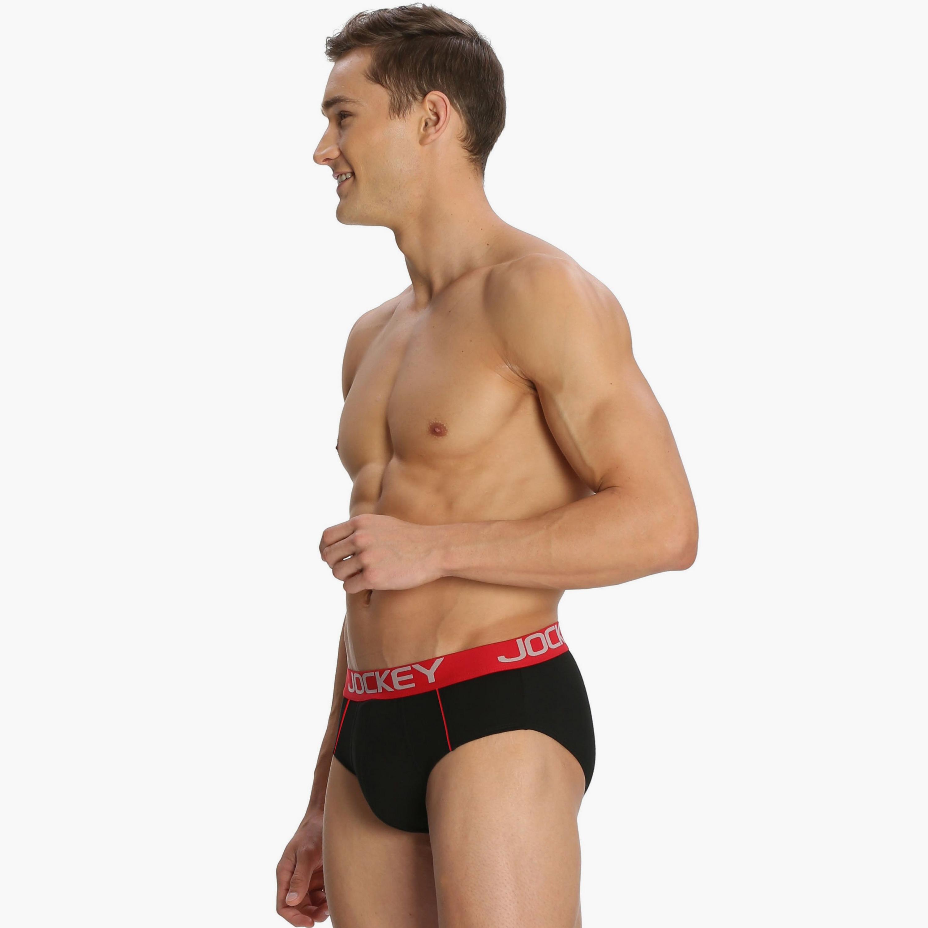 Jockey Assorted Pack of 2 Brand Print Waistband Men's Briefs-men-clothing-innerwear-underwear-image-4