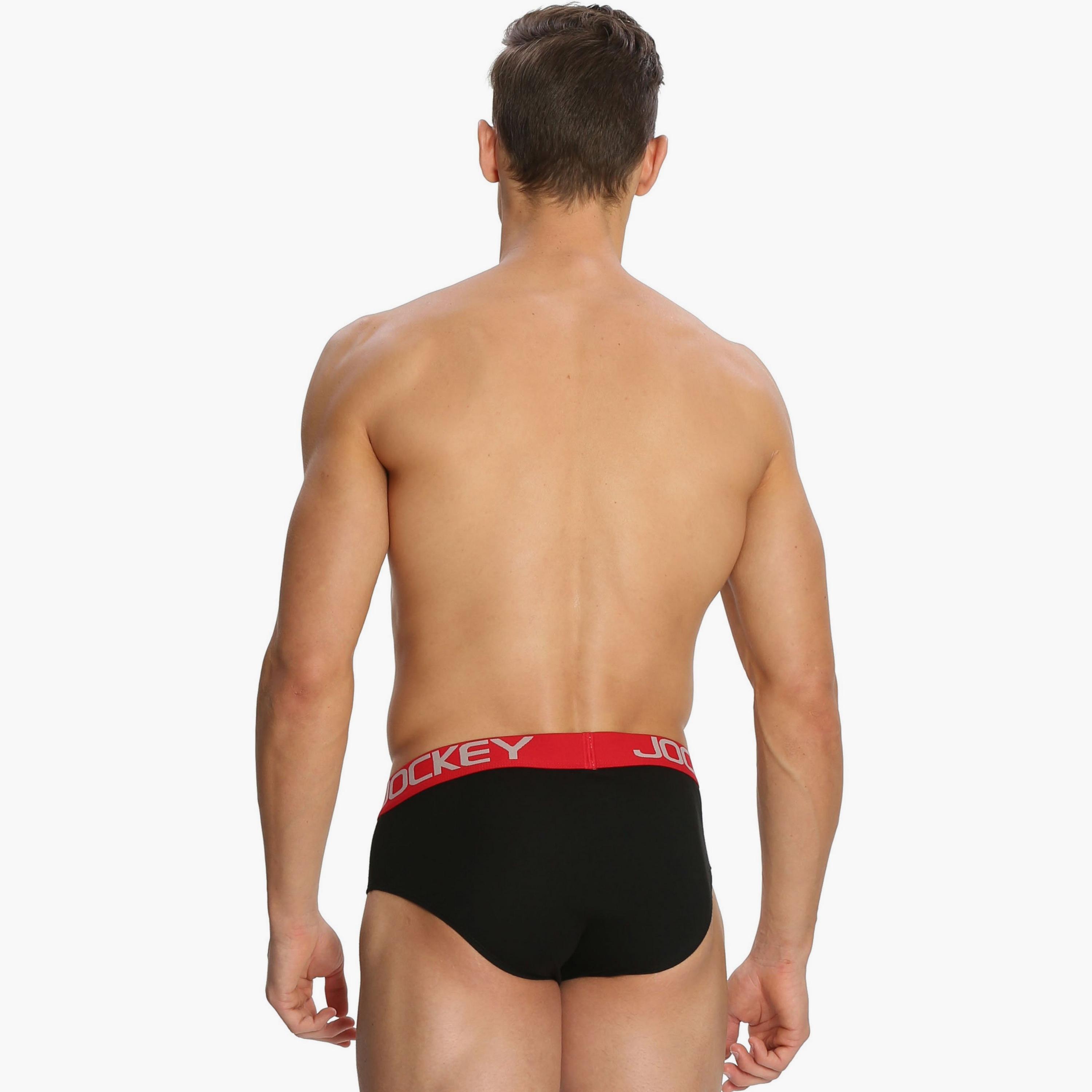 Jockey Assorted Pack of 2 Brand Print Waistband Men's Briefs-men-clothing-innerwear-underwear-image-5