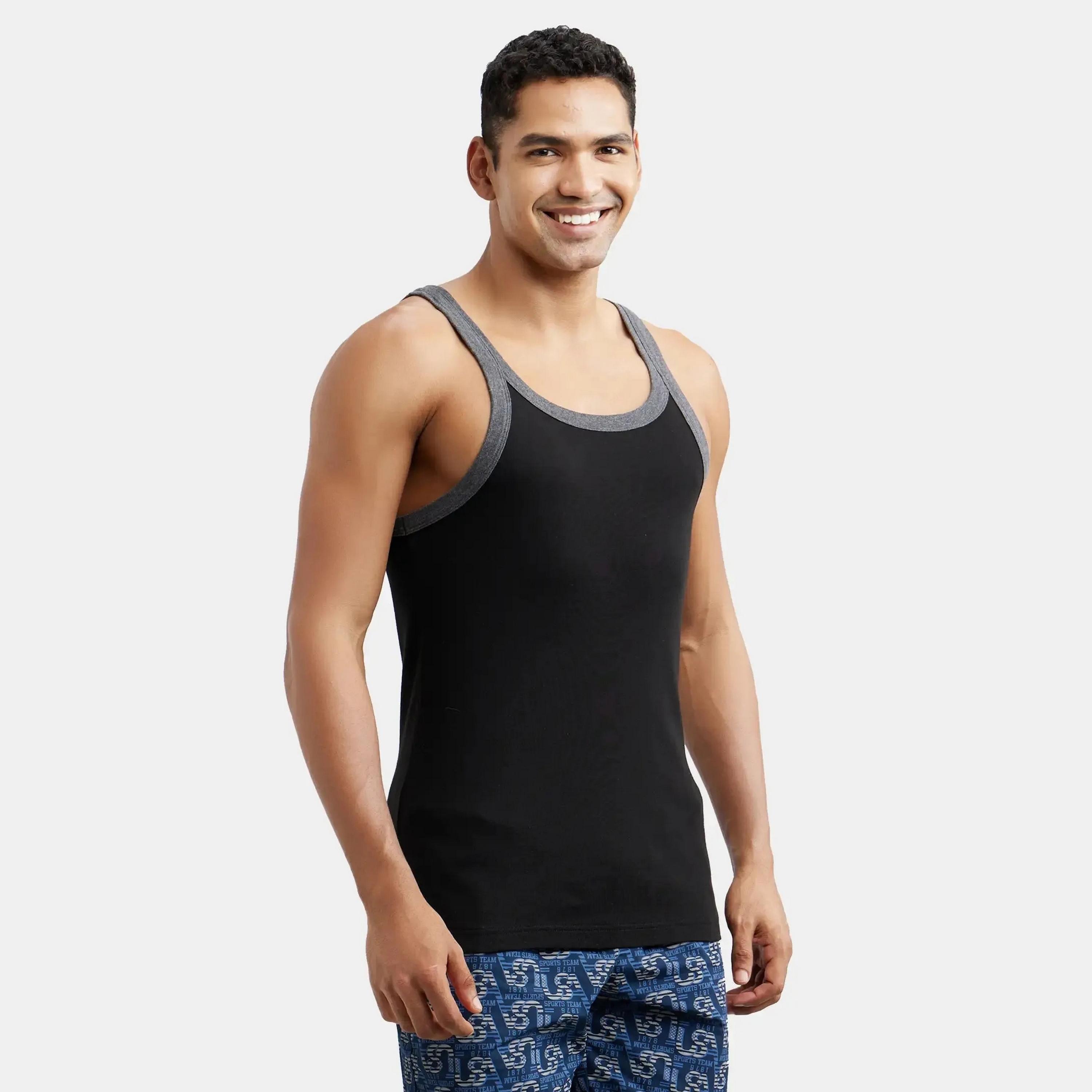 Jockey Plain Scoop Neck Men's Vest-men-clothing-innerwear-vests-image-3