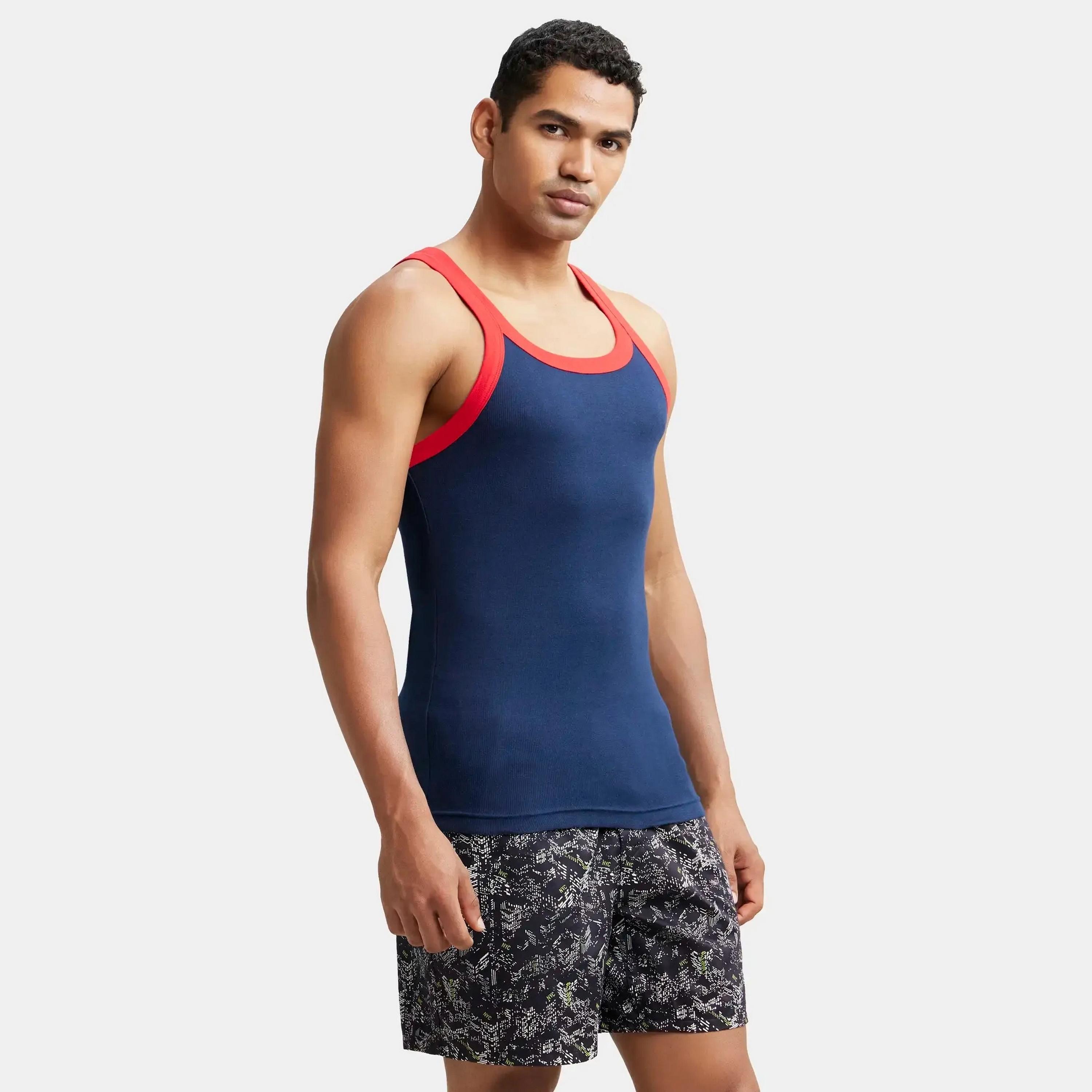 Jockey Plain Scoop Neck Men's Vest-men-clothing-innerwear-vests-image-2