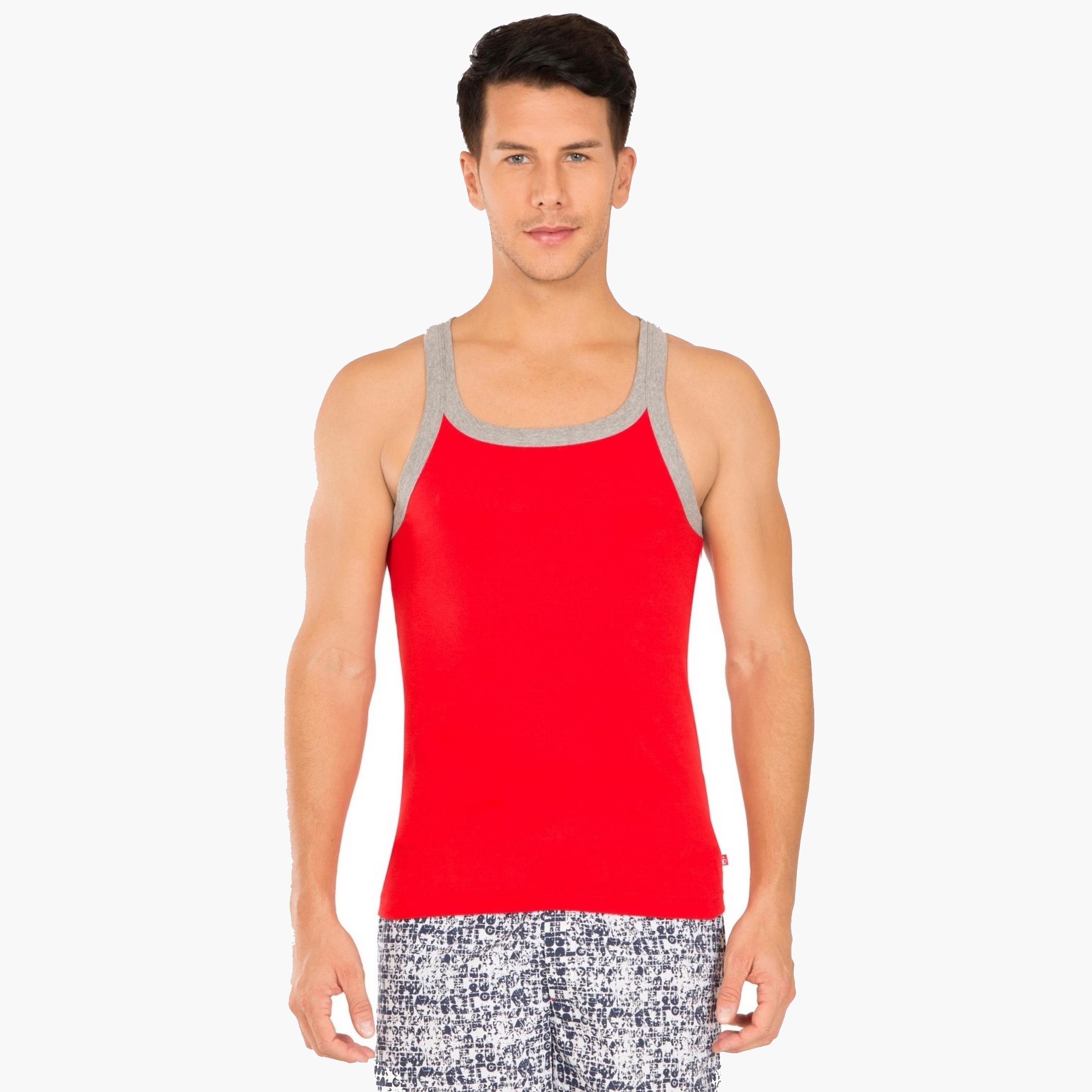Jockey Plain Scoop Neck Men's Vest-men-clothing-innerwear-vests-image-1