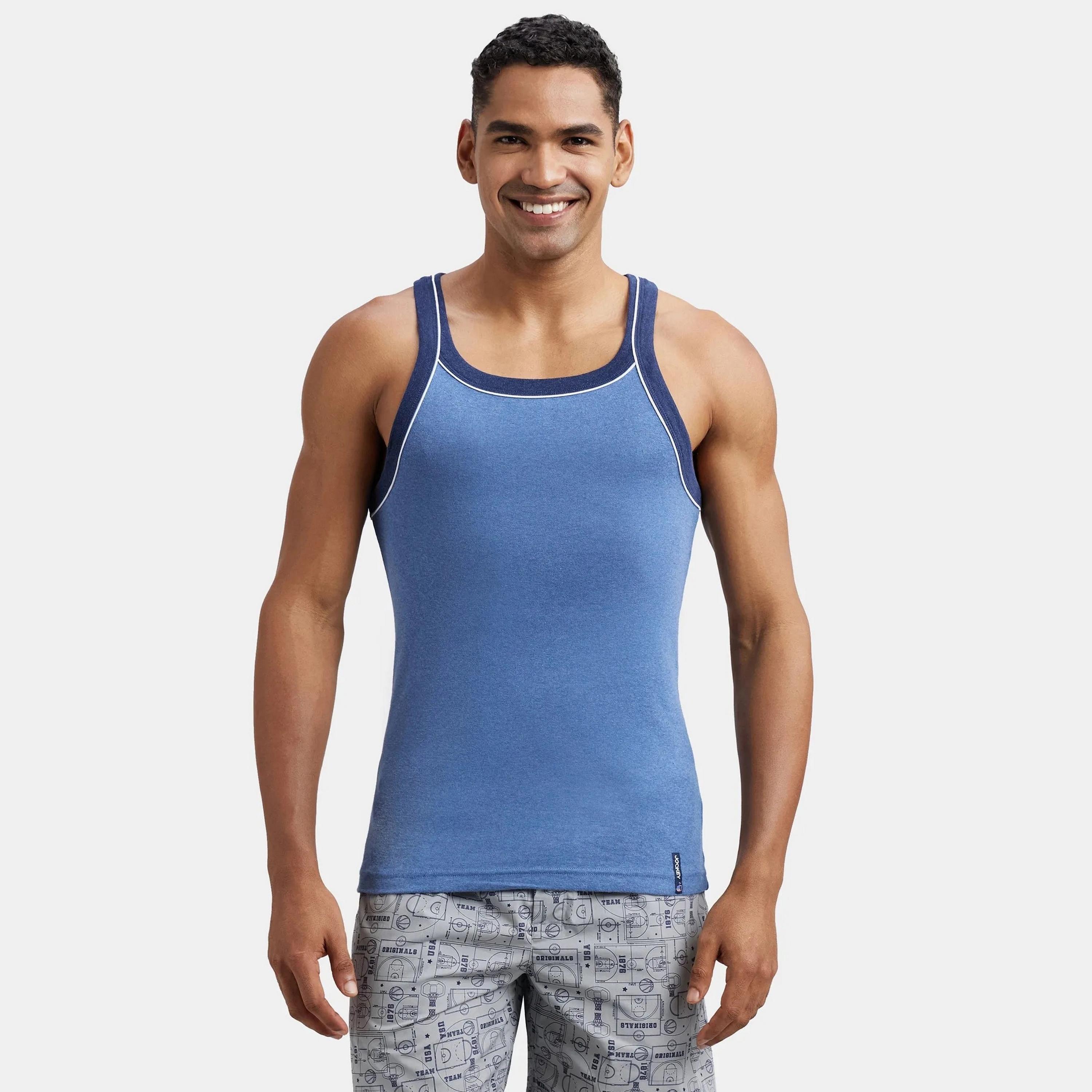 Jockey Plain Scoop Neck Men's Vest-men-clothing-innerwear-vests-image-1
