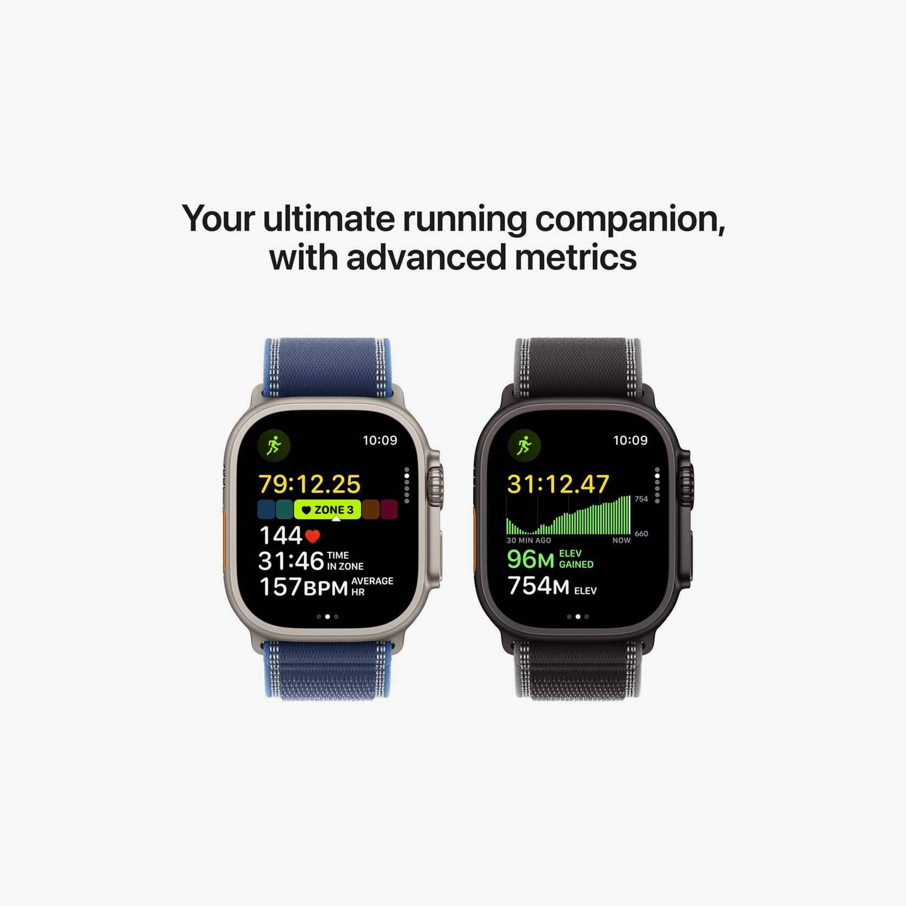 Apple Watch Ultra 3 GPS + Cellular 49mm Natural Titanium Case with Light Blue Alpine Loop-electronics-smartwatches-image-4