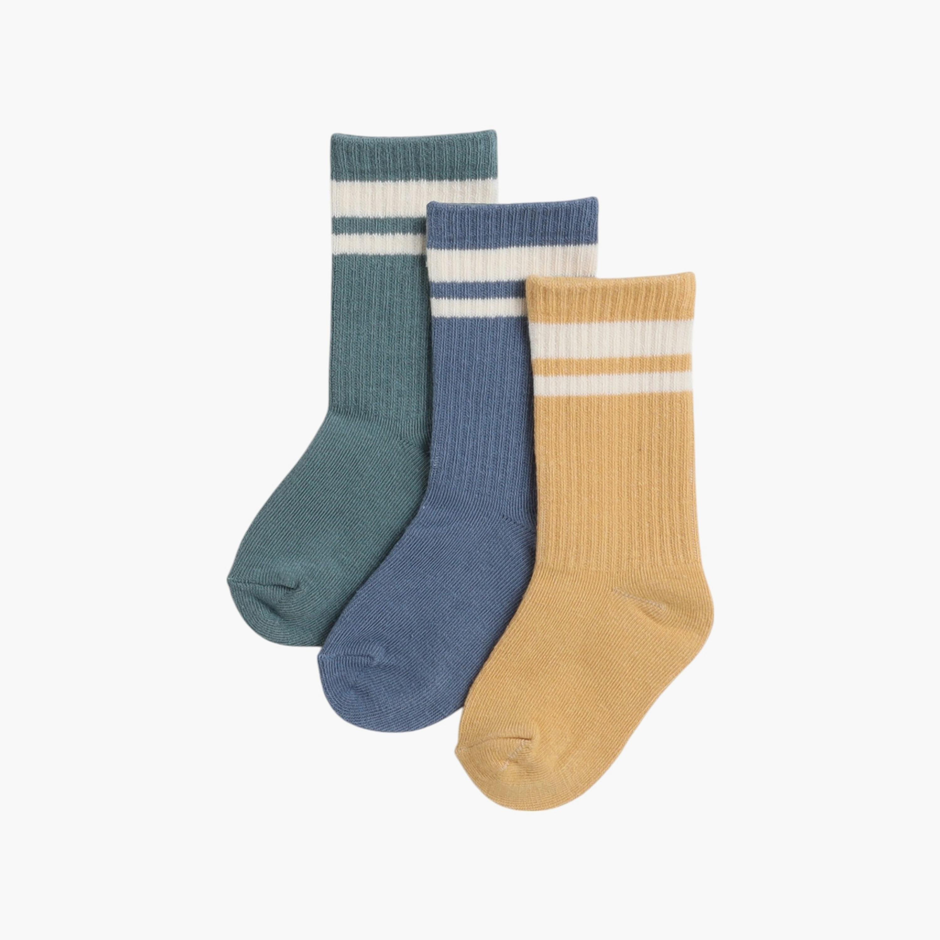 Victor and Jane 3 Pair of Striped Socks-boys-accessories-socks-image-1