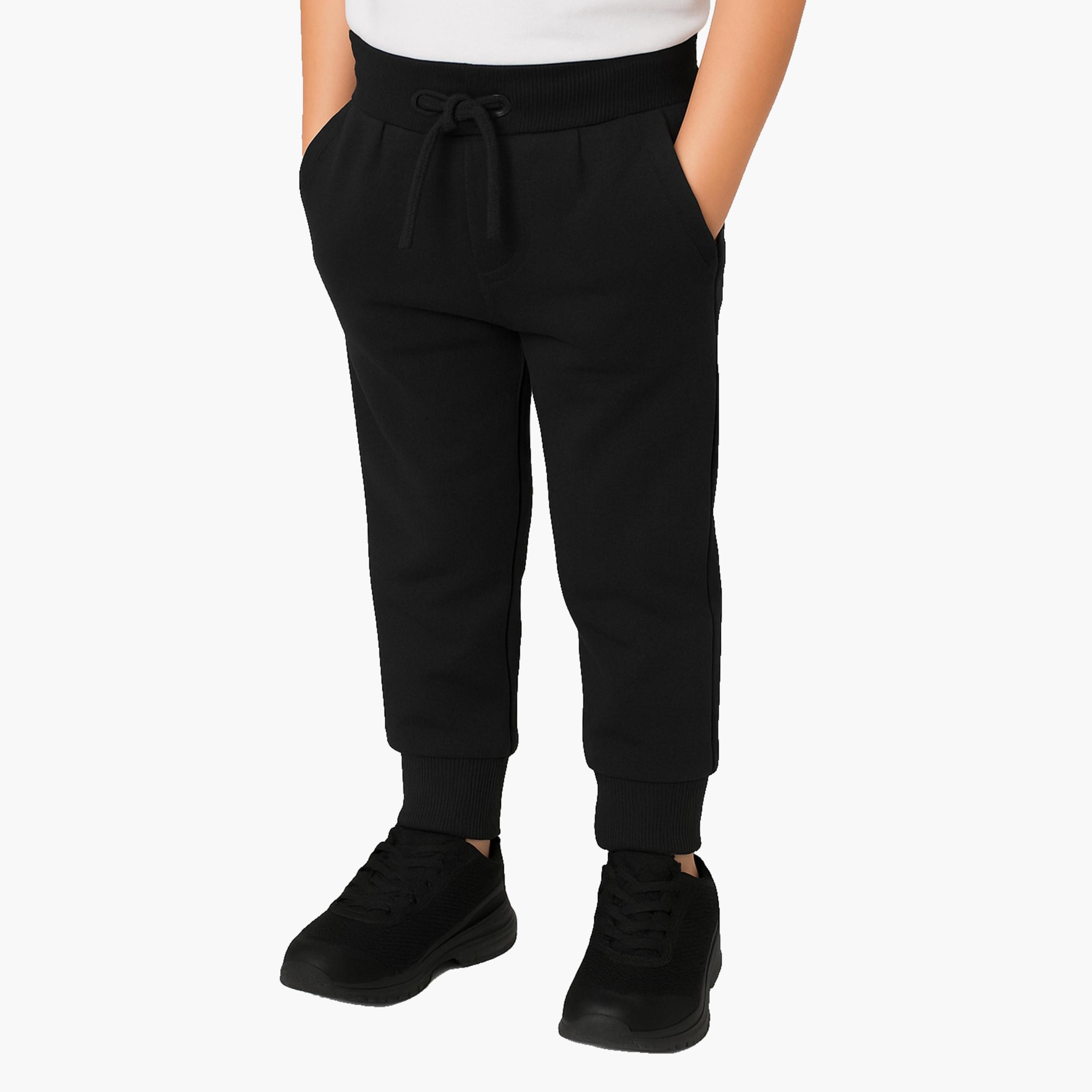 Victor and Jane Elasticated French Terry Joggers-boys-clothing-bottoms-joggersandtrackpants-image-1