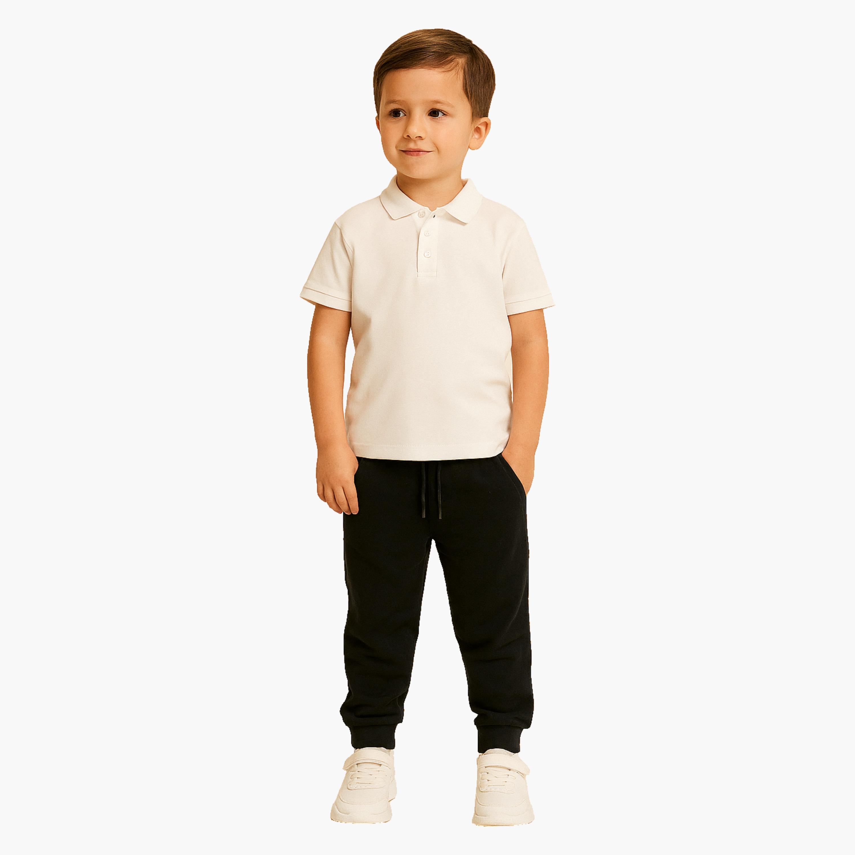 Victor and Jane Elasticated French Terry Joggers-boys-clothing-bottoms-joggersandtrackpants-image-2