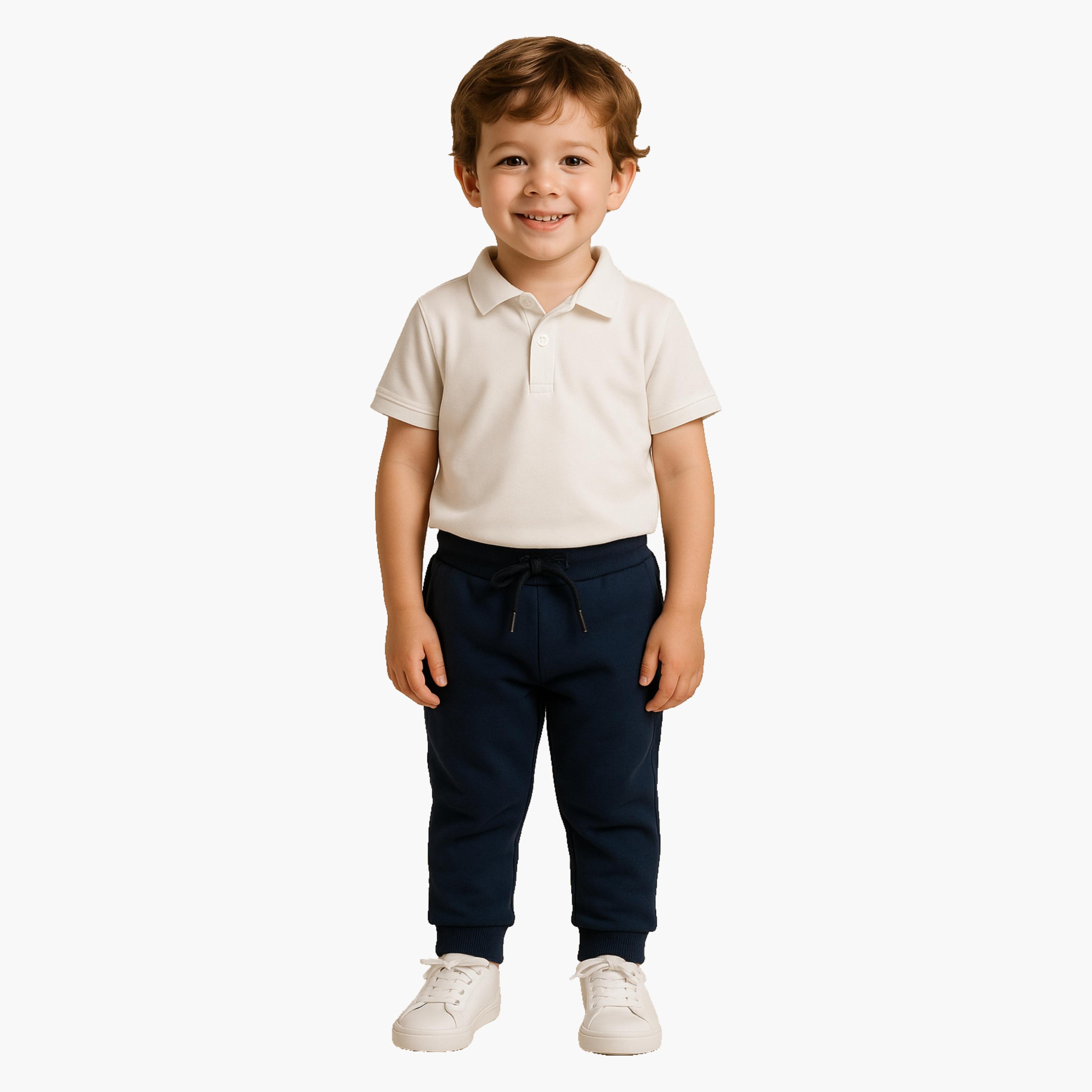 Victor and Jane Elasticated French Terry Joggers-boys-clothing-bottoms-joggersandtrackpants-image-2