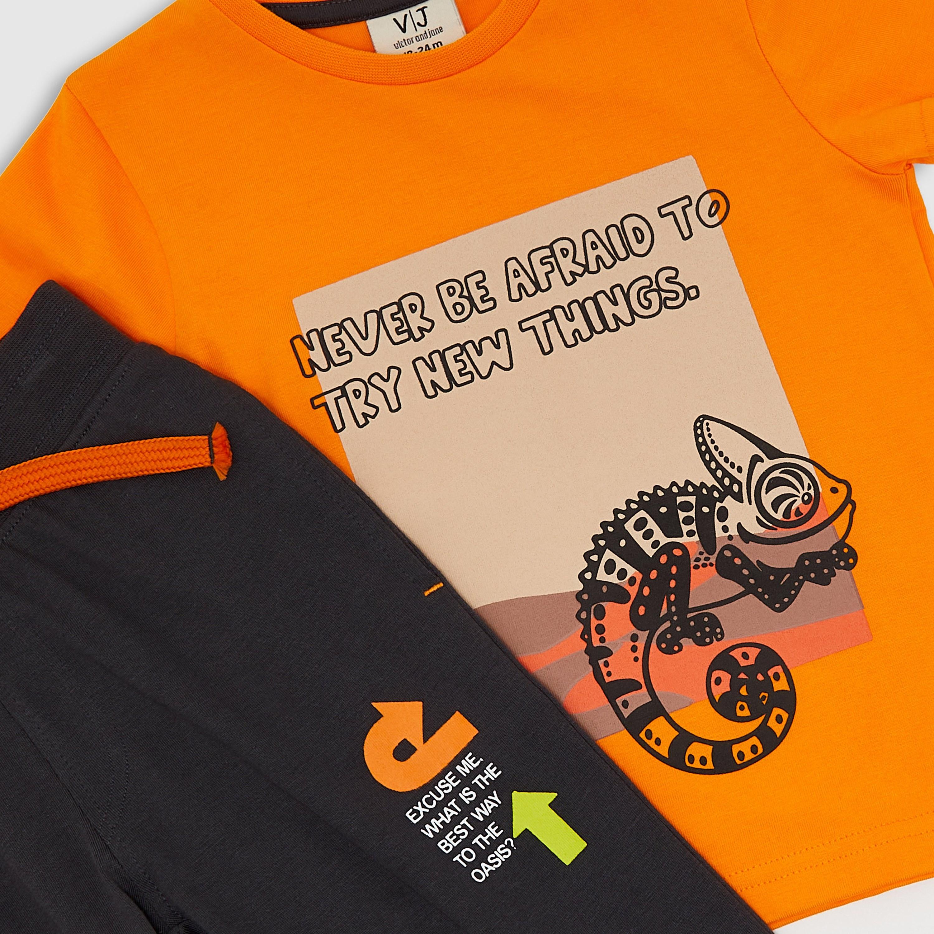 Victor and Jane Printed Short Sleeves T-Shirt with Joggers-baby-boys-clothing-setsandcoords-image-6