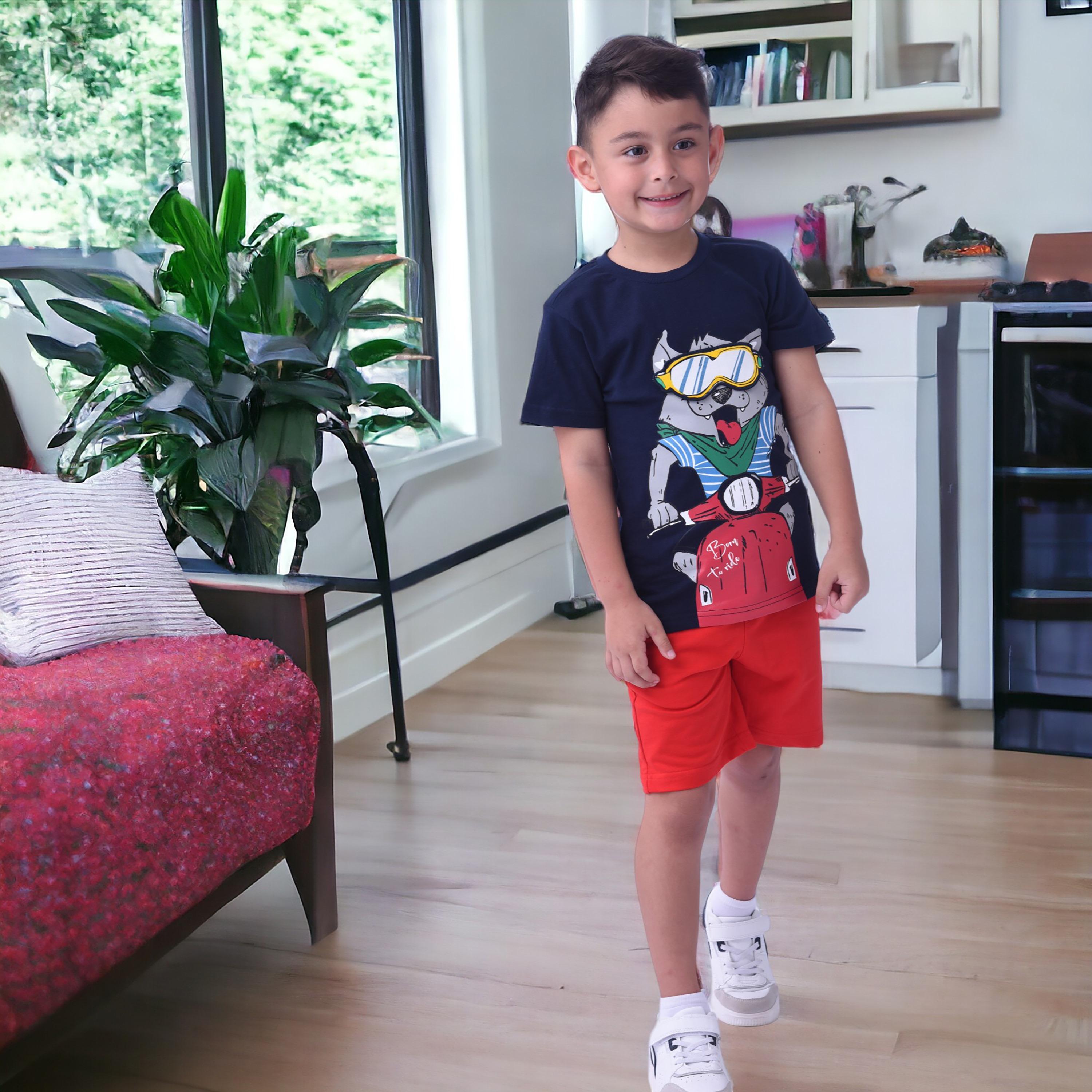 Victor and Jane Printed Short Sleeves T-Shirt & Shorts Set-baby-boys-clothing-setsandcoords-image-4